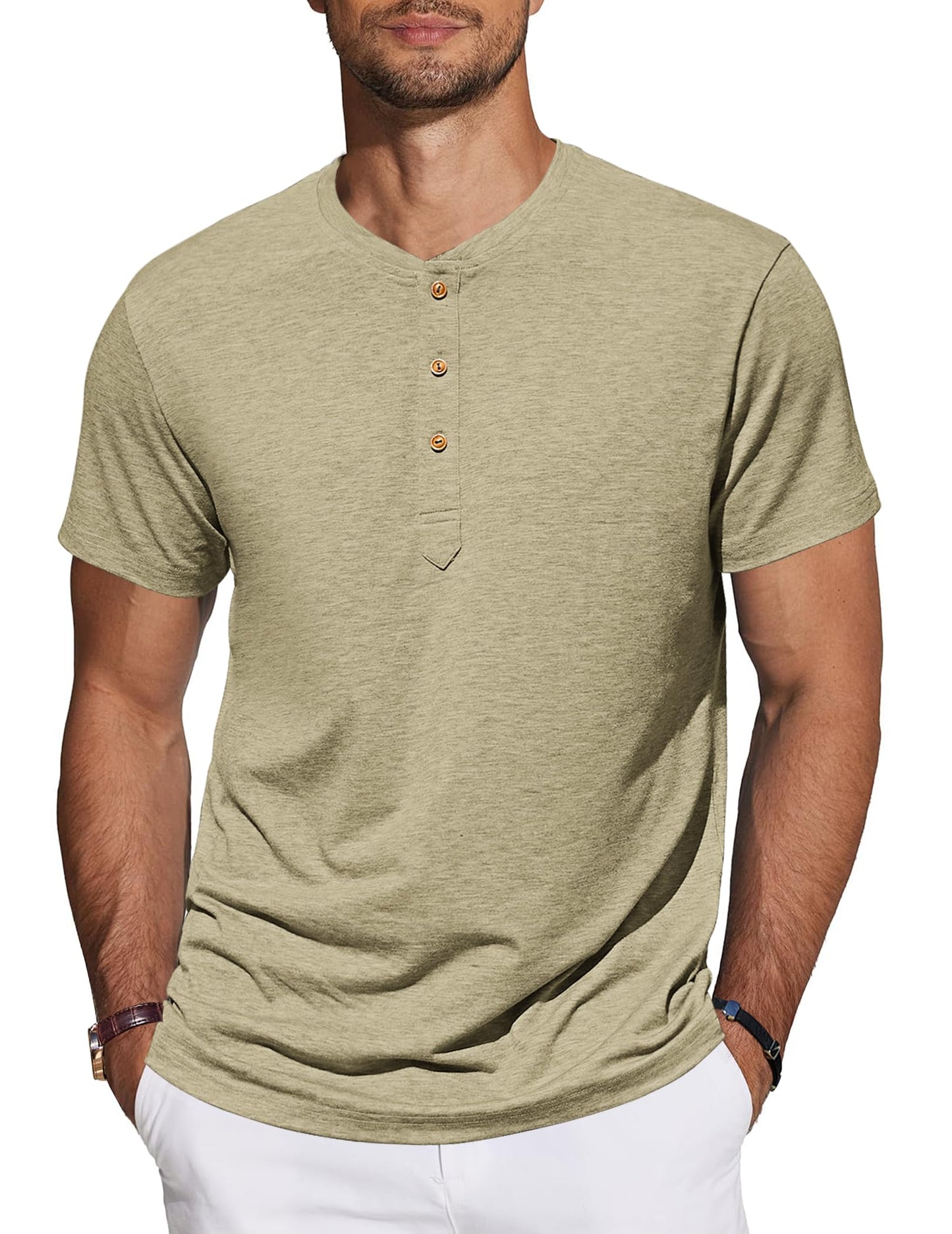 TARAINYA Men's Henley T-Shirt