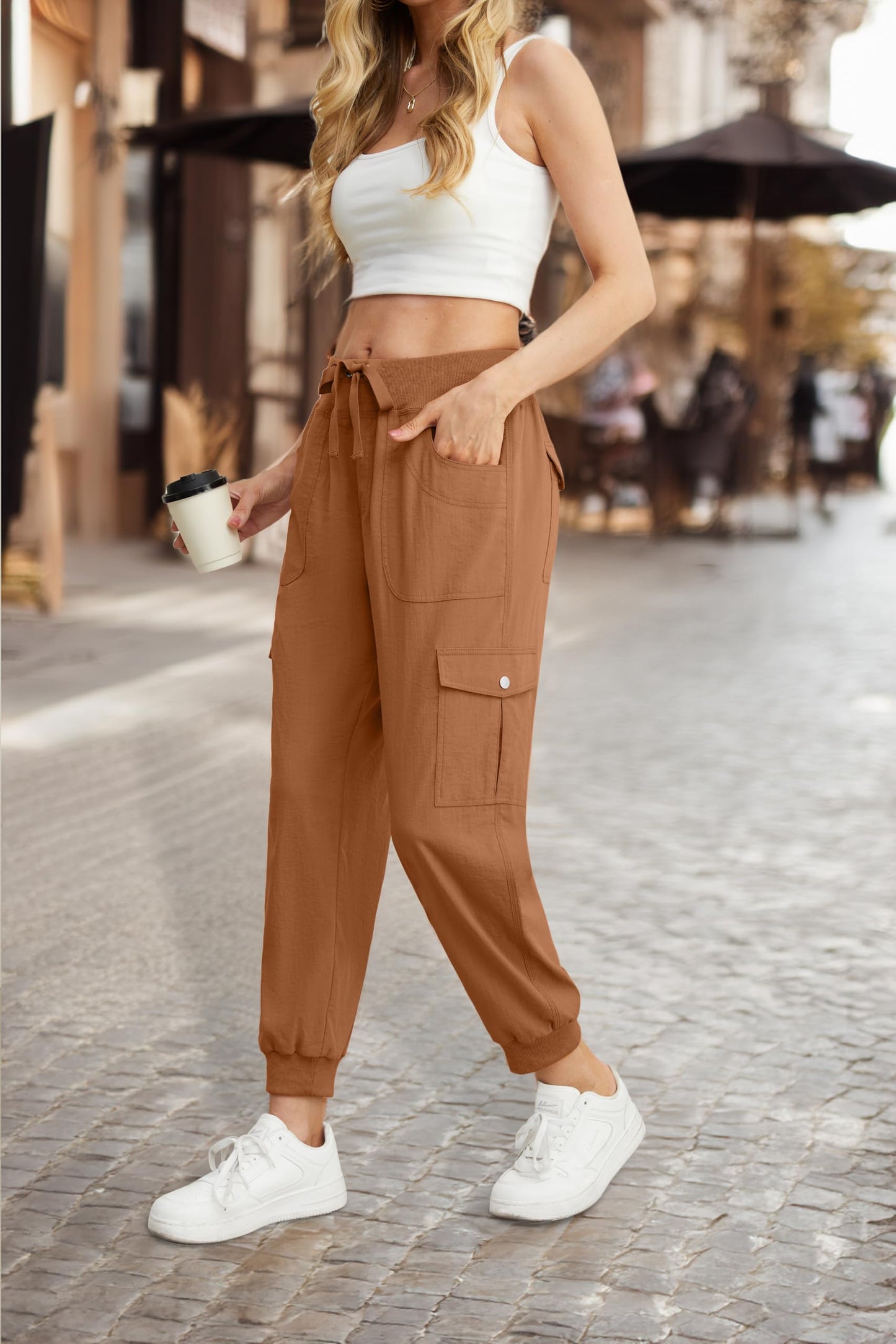 GRECERELLE Women’s Jogging Cargo Pants