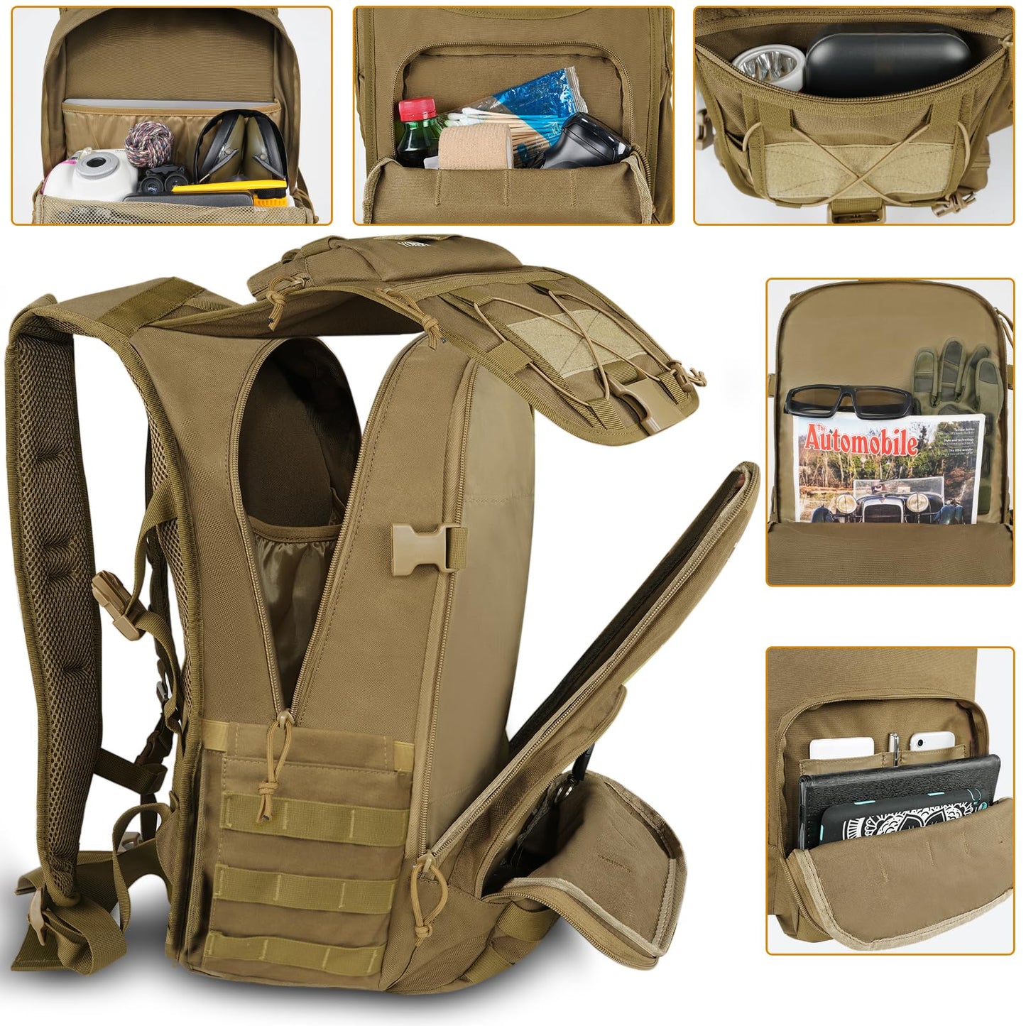 Army Tactical Backpack 50L for Men – Military Outdoor Hiking Backpack