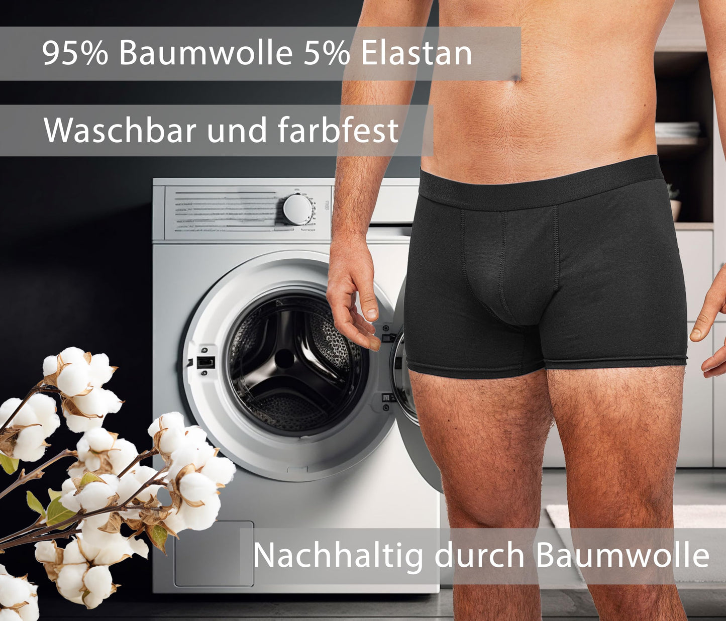 Kemes Men’s 10-Pack Cotton Boxer Shorts