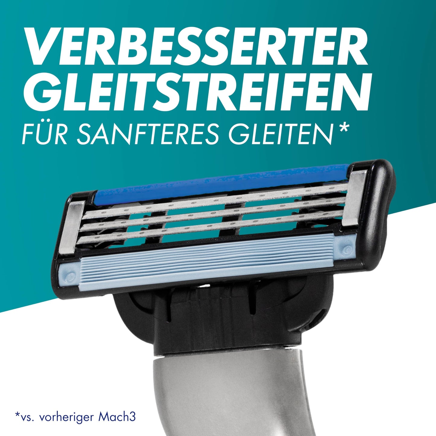 Gillette Mach3 Rasierklingen für Rasierer, 25 Ersatzklingen für Nassrasierer Herren mit 3-fach Klinge
