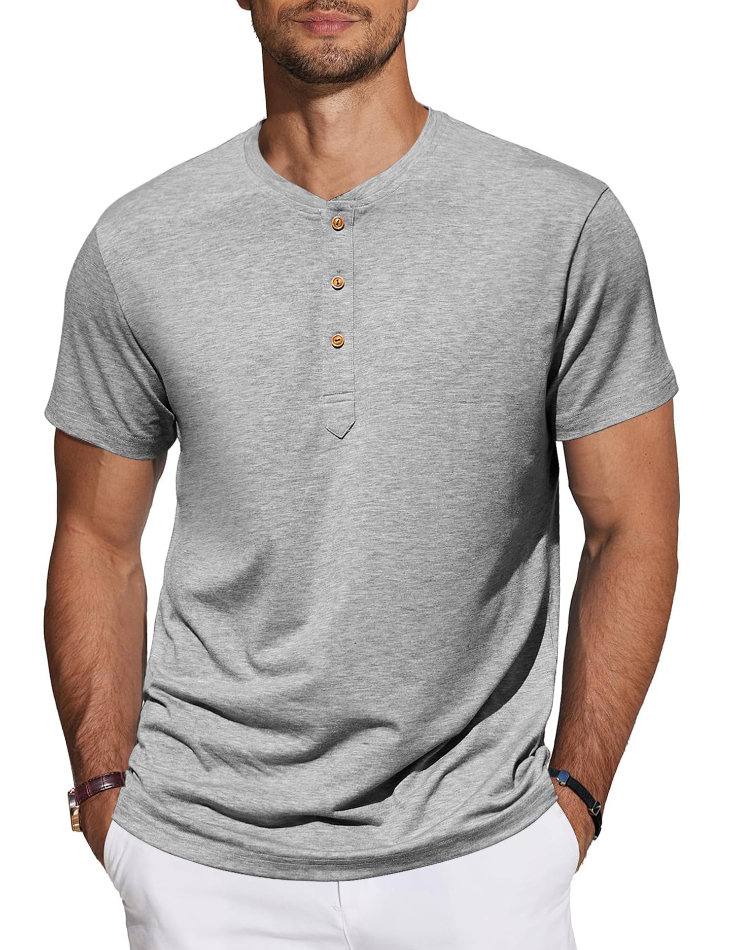 TARAINYA Men's Henley T-Shirt
