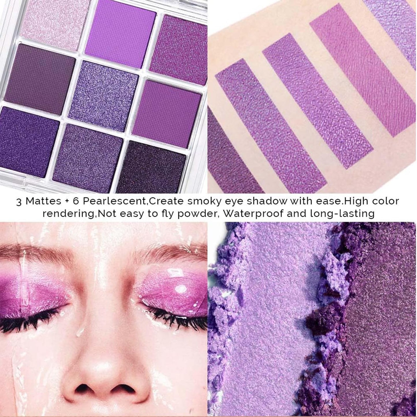 Lilbitty Nude Brown Eyeshadow Palette – Rose Gold & Dark Brown Bronze Highly Pigmented Long-Lasting Cream Eyeshadow for Brown Eyes