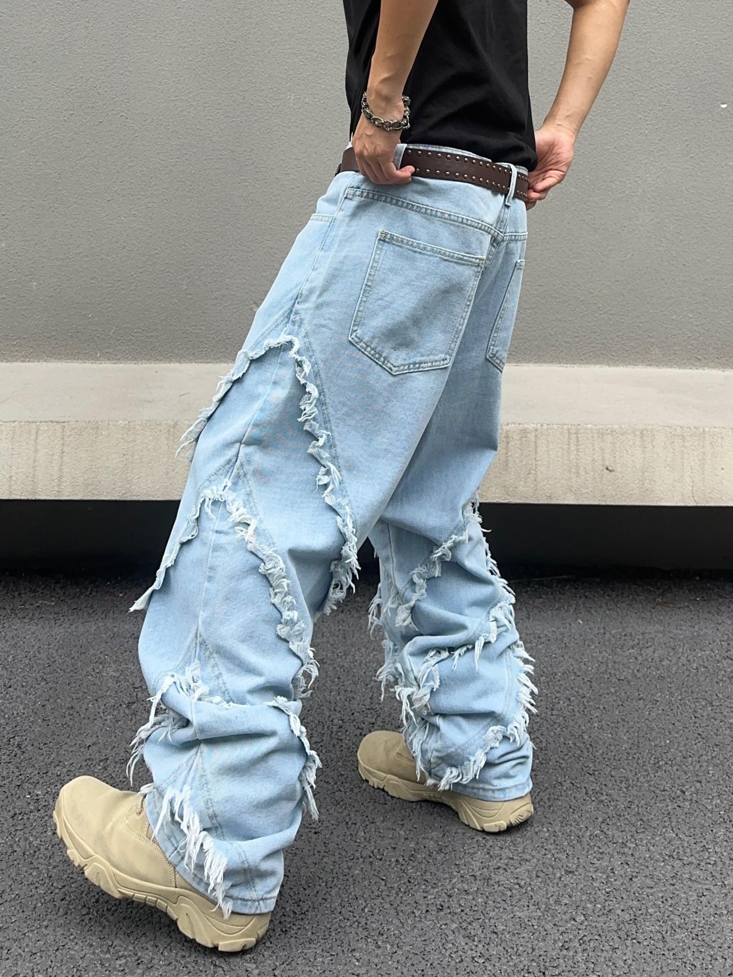 Zewool Men’s Baggy Jeans Y2K Hip Hop Skater Jeans