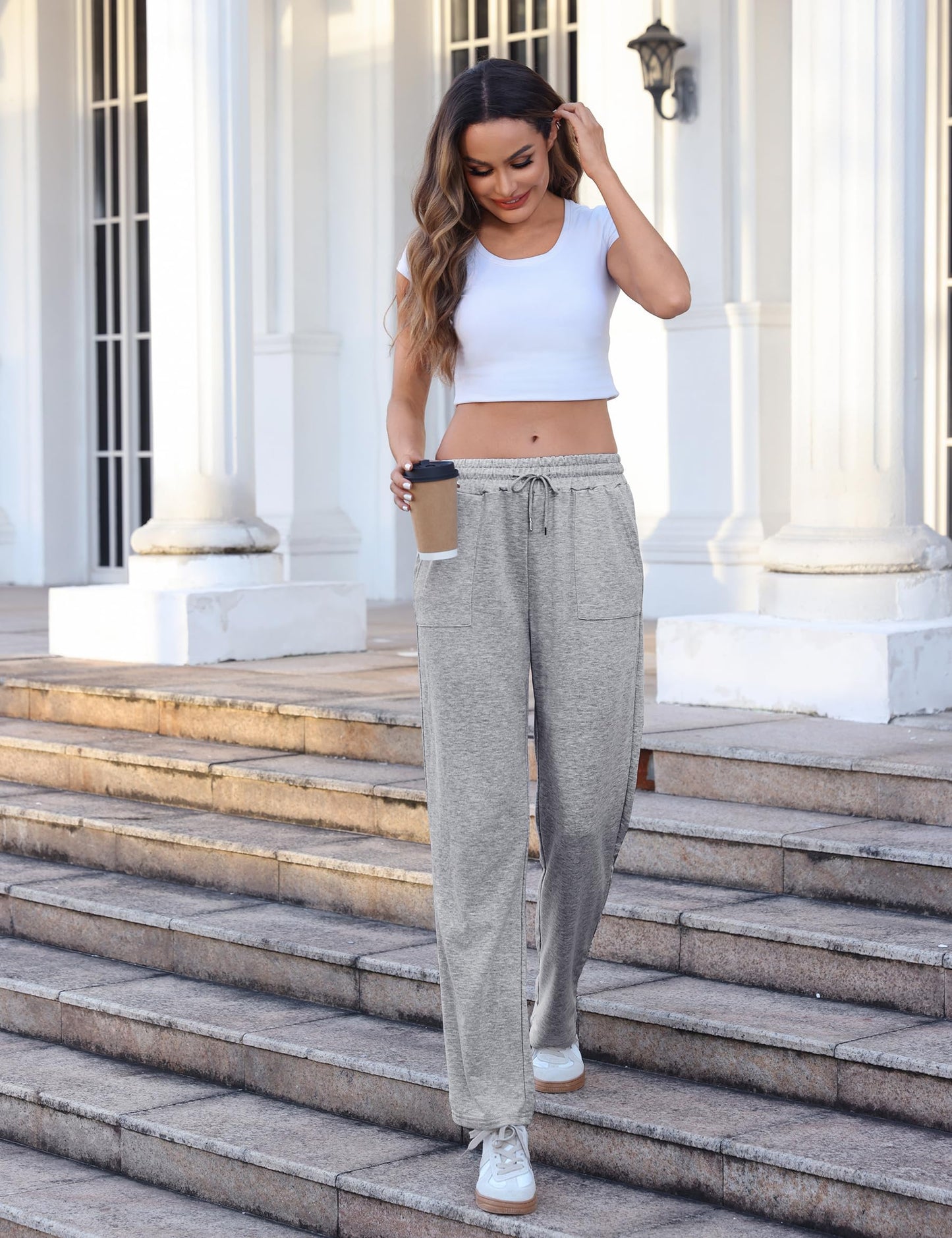 Uniexcosm Women's High Waist Jogging Bottoms