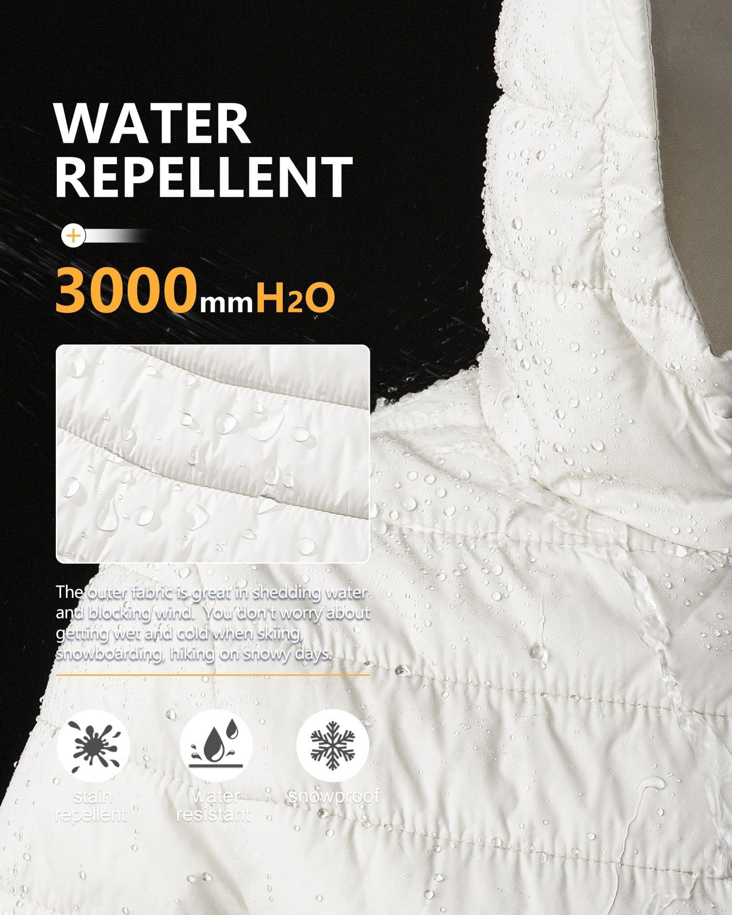 Outdoor Ventures Women’s Lightweight Hooded Puffer Jacket