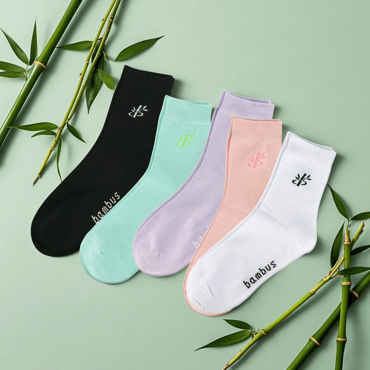 Jeasona Women’s Bamboo Socks – 5 Pairs