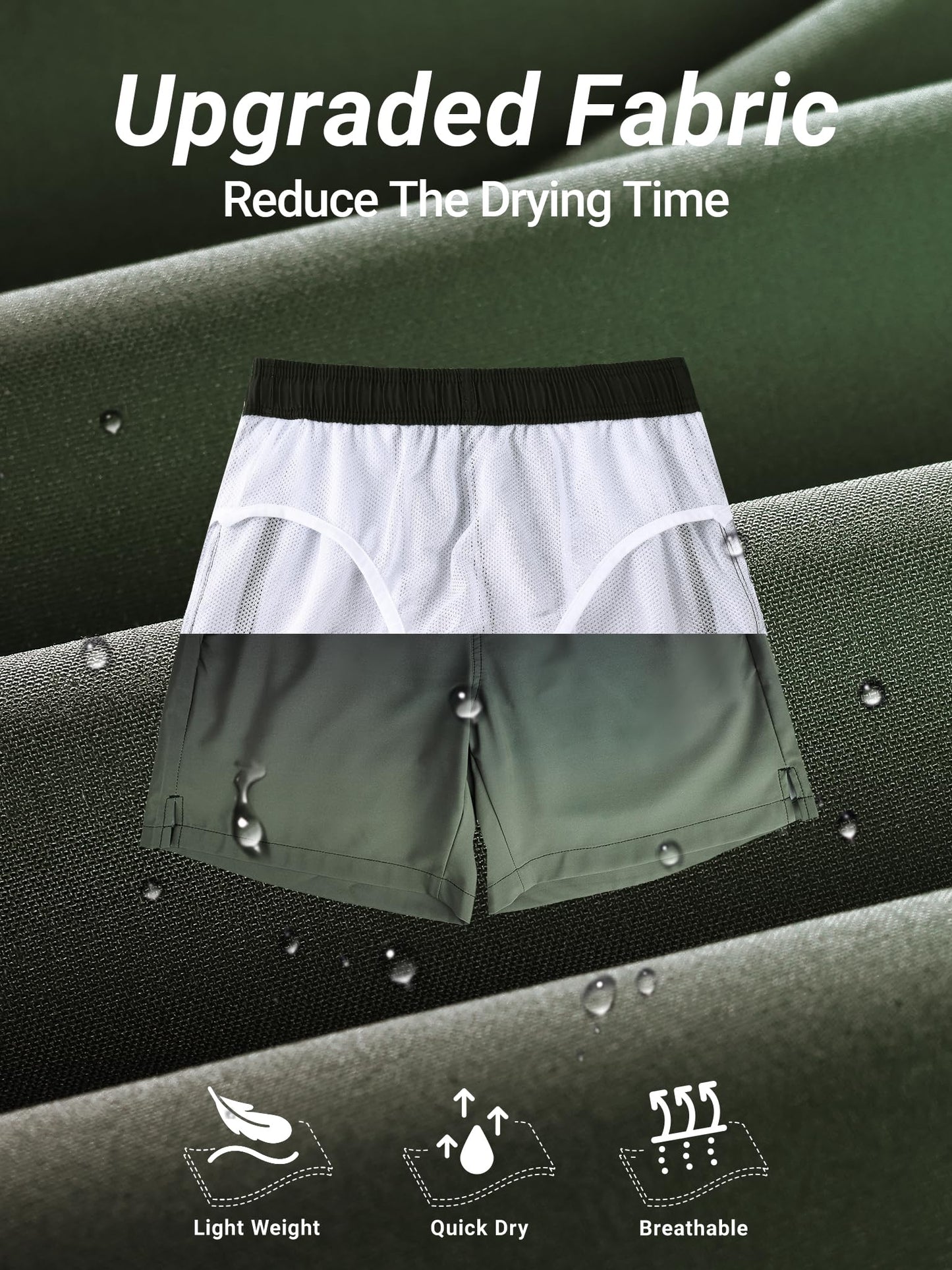 Arcweg Men’s Ultralight Swim Shorts – Quick-Dry & Breathable Swim Trunks