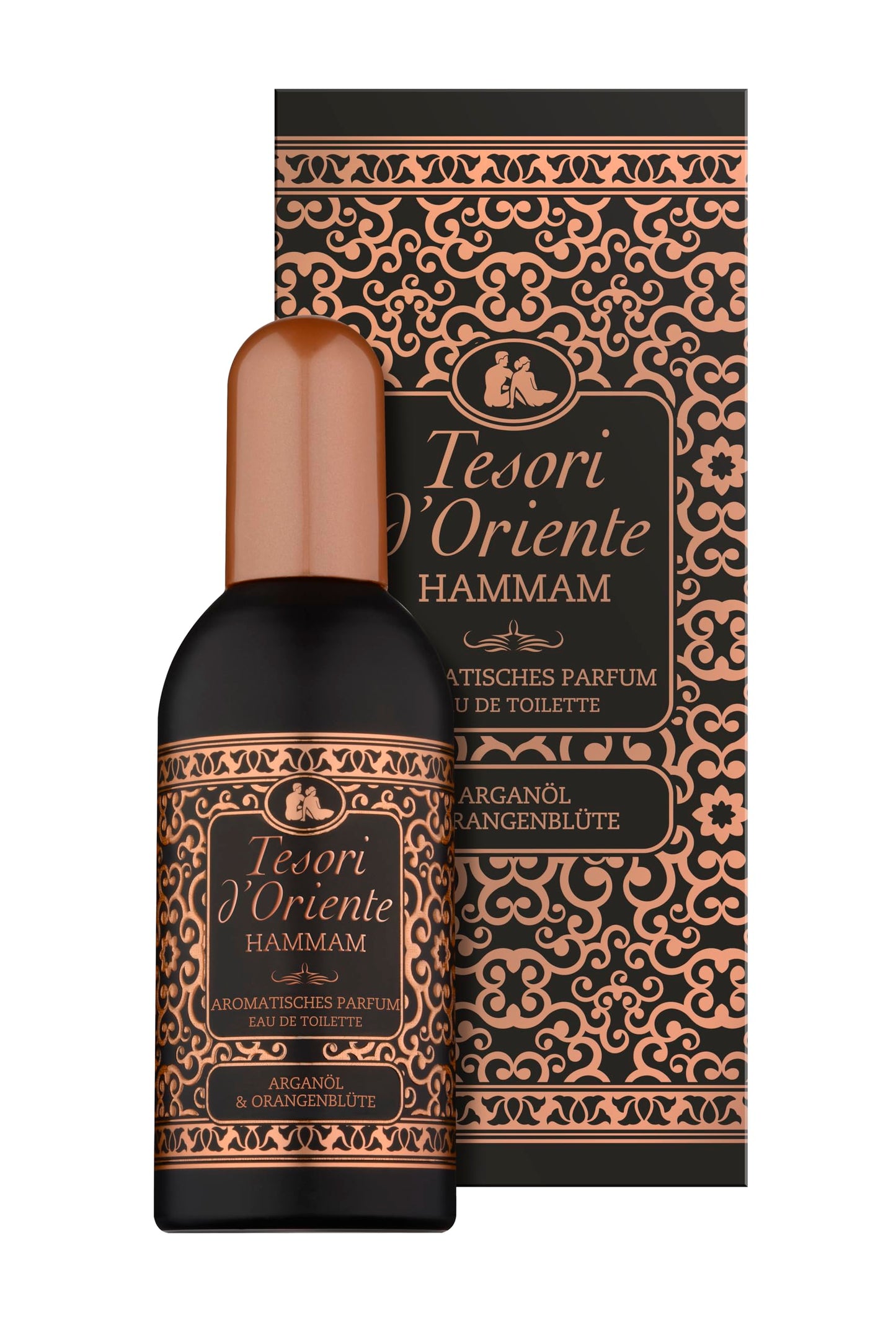 Tesori d'Oriente EDT Byzantium 100 ml, aromatisches Parfüm (schwarze Rose & Labdanum), im Aluminiumflakon, Wellness-Ritual für Körper & Sinne