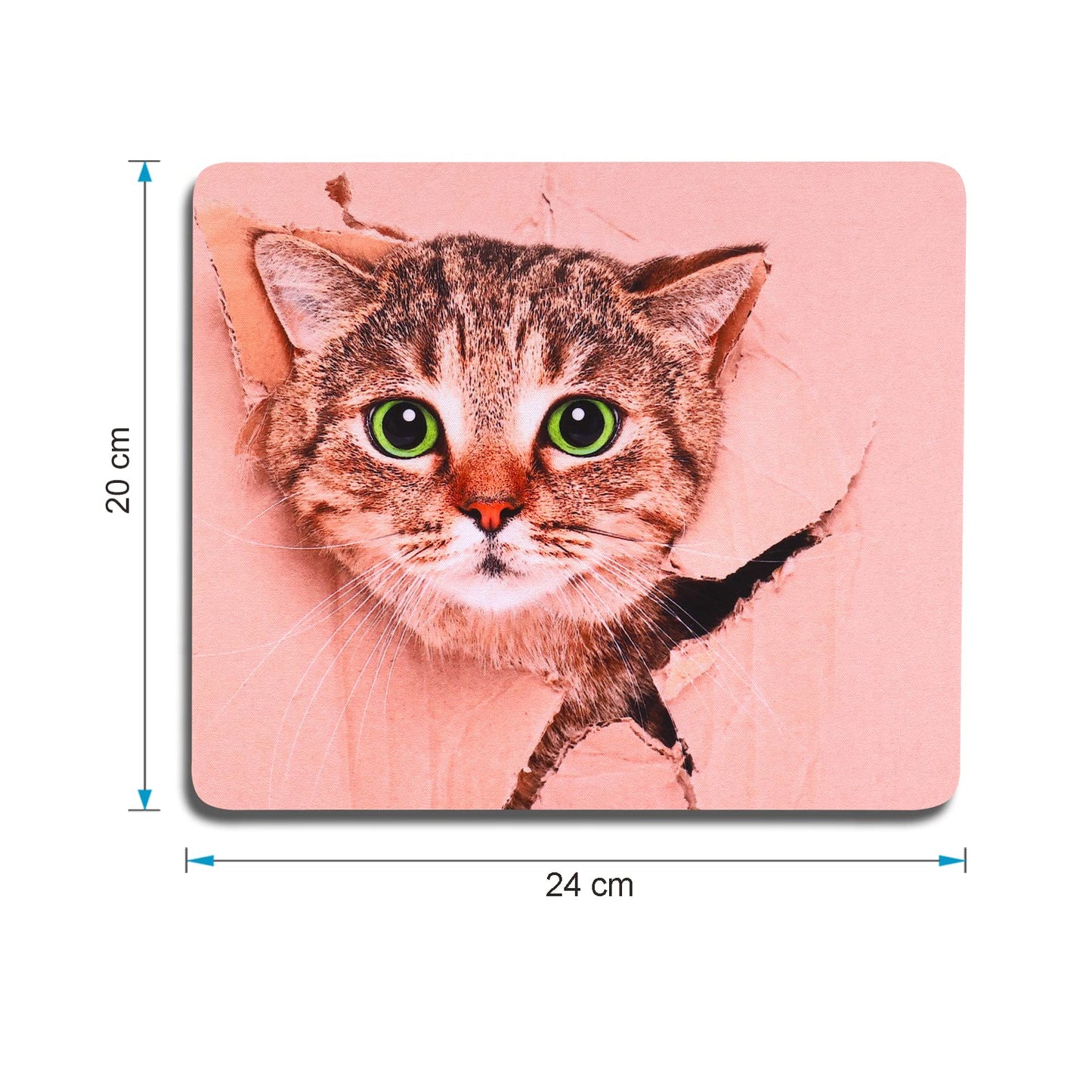 AOKSUNOVA Mauspad Office Mauspad Klein Niedliches Design 24 x 20 x 0,3 cm Mousepad mit Motiv (MF-174)