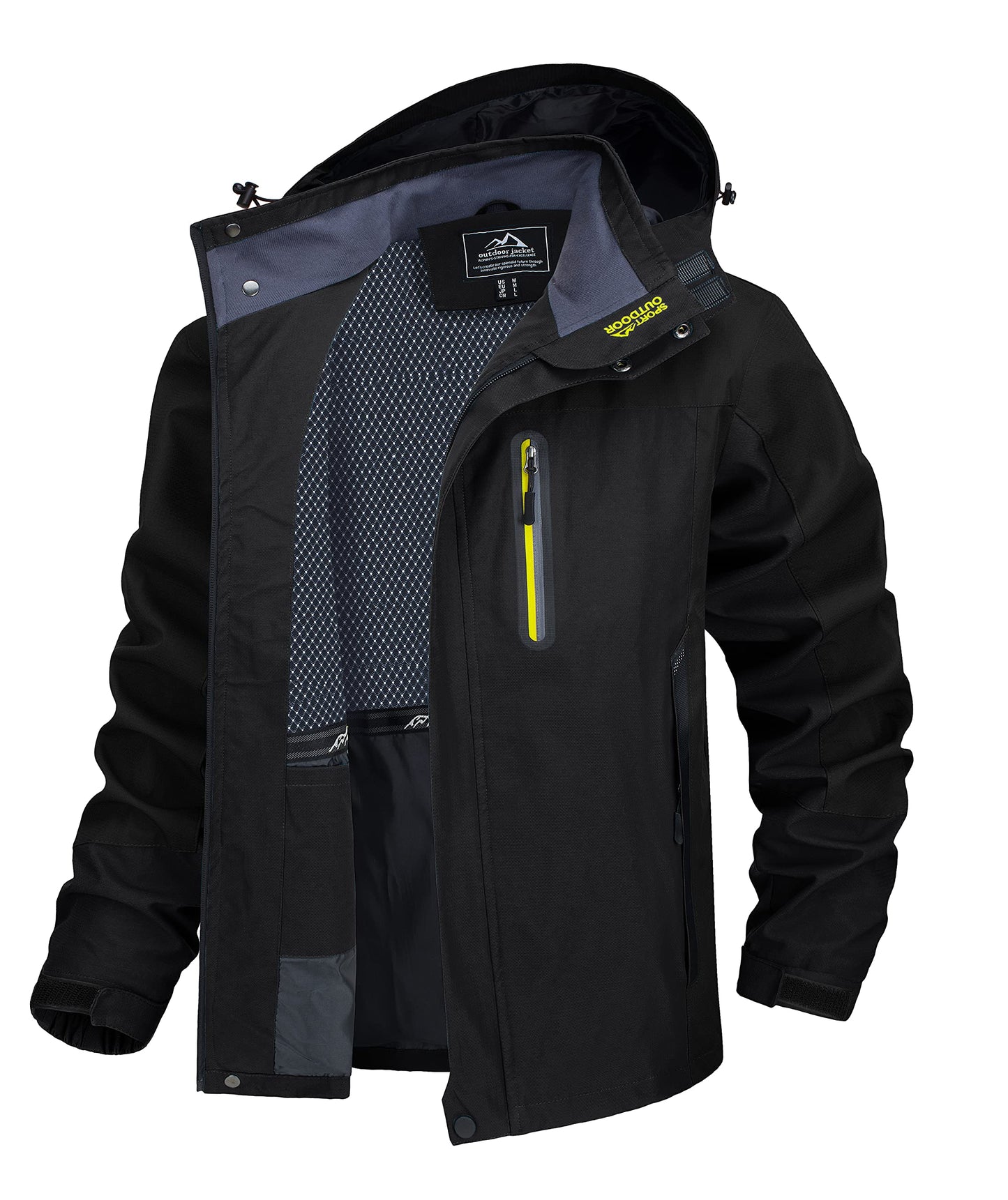 Men’s Outdoor Jacket – Lightweight Water-Resistant Hiking Coat