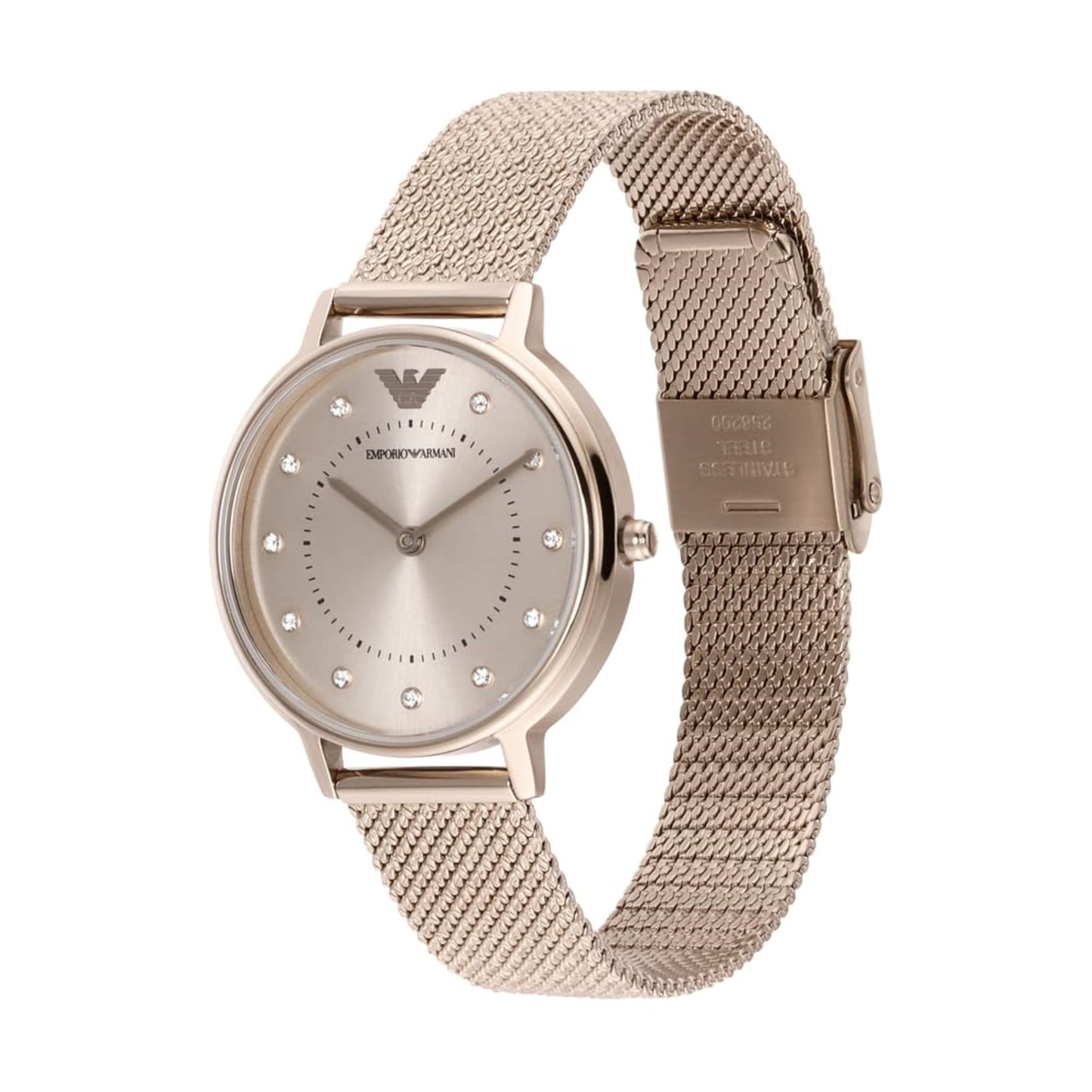 Emporio Armani ladies' two-hand stainless steel watch, 32 mm case size