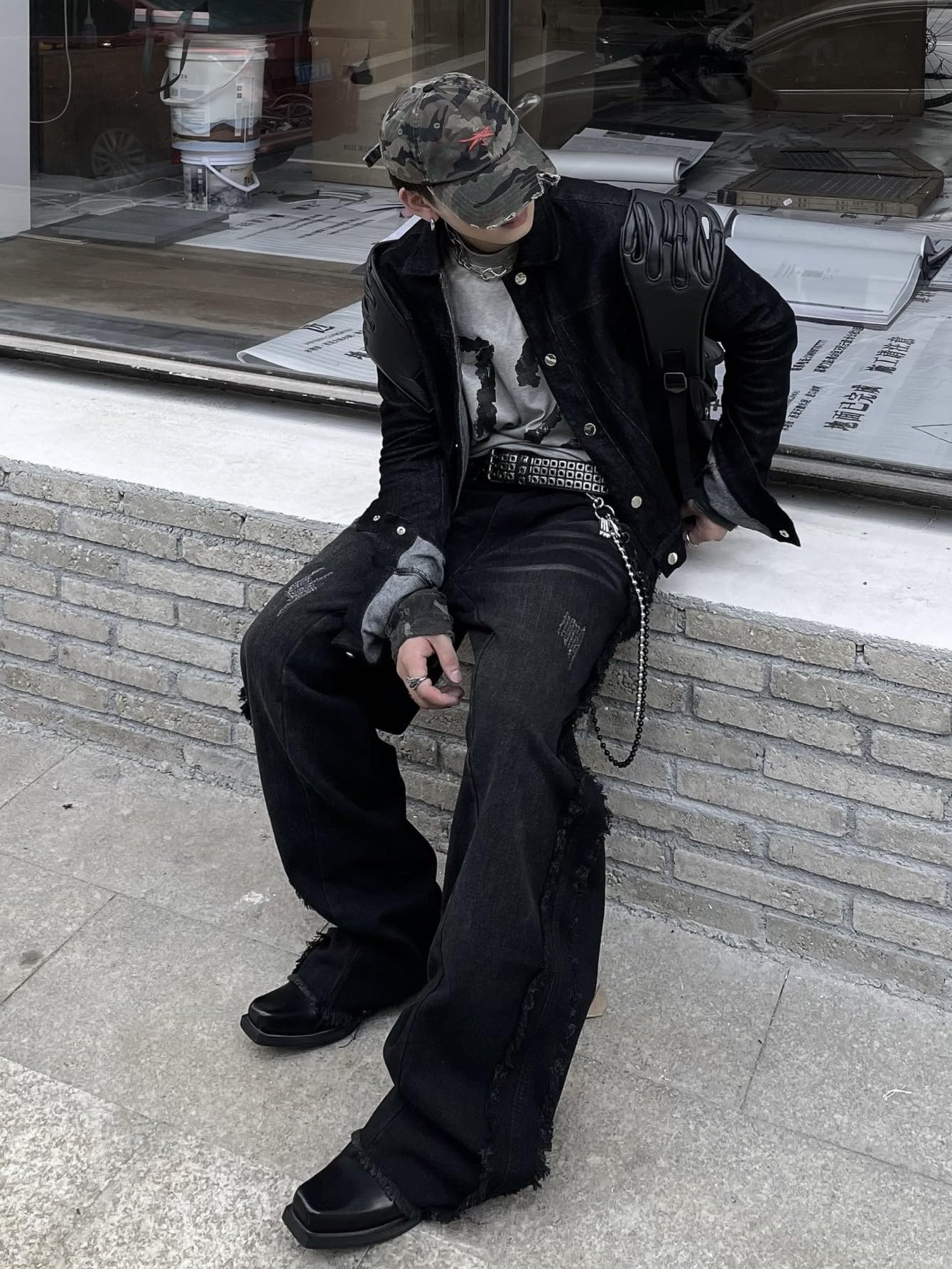 Zewool Men’s Baggy Jeans Y2K Hip Hop Skater Jeans