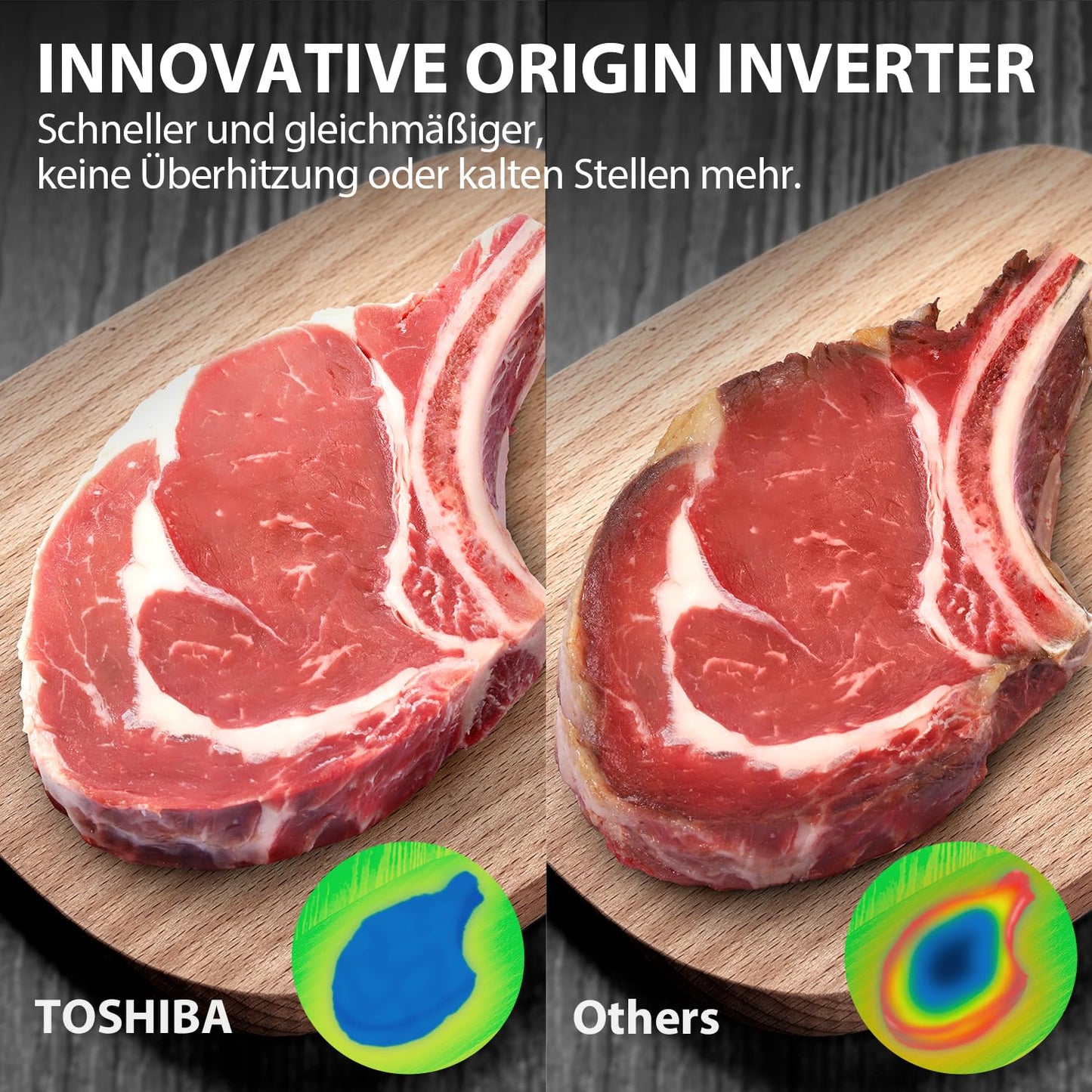 Toshiba MW2-MG20PF(BK)/GE Mikrowellenherd 800 W mit knuspriger Grill- & Kombigarfunktion, 5 Leistungsstufen, 1000 W Grillleistung, Schwarz