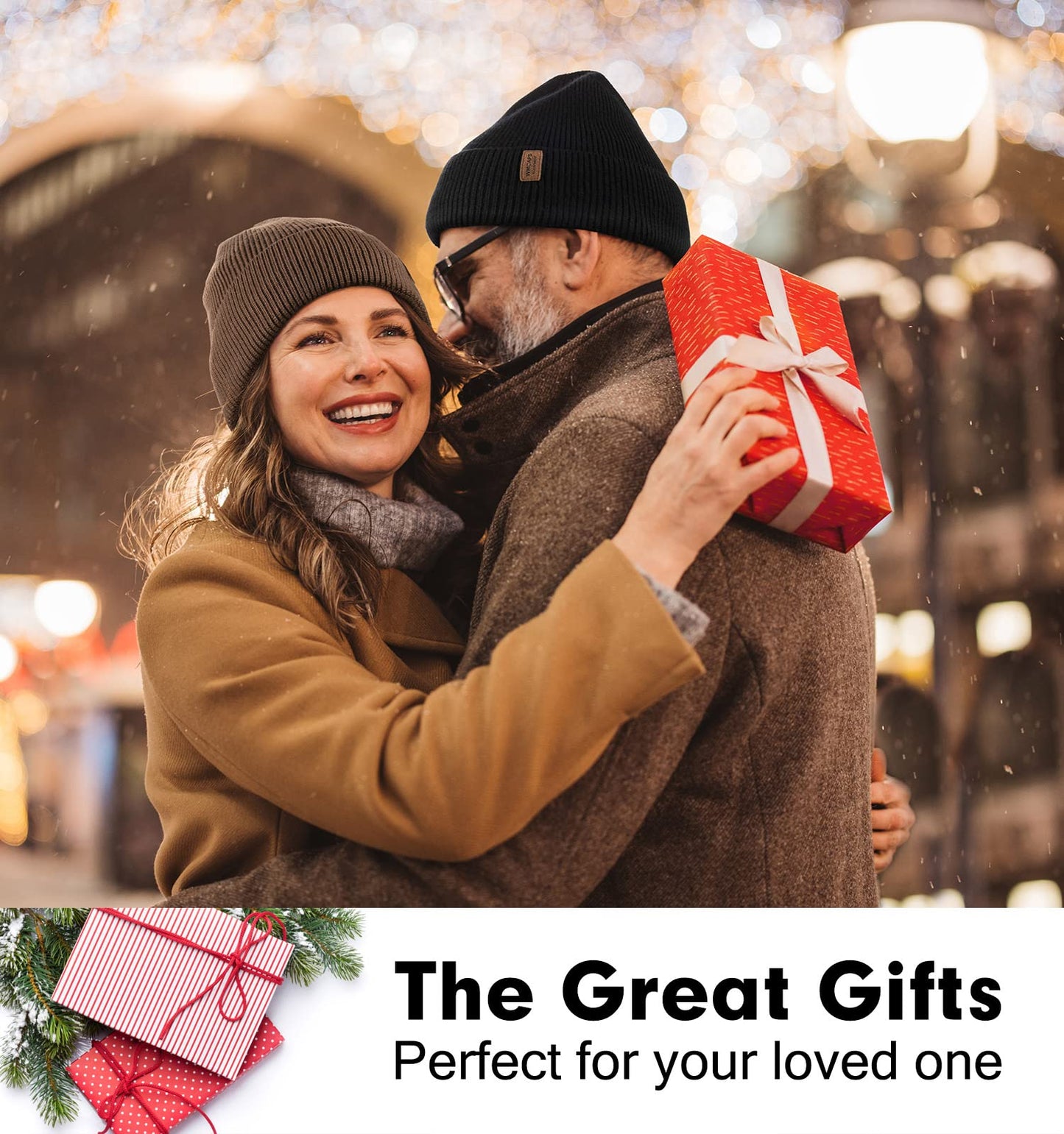 Wmcaps Beanie Mütze, Herren Winter Warme Unisex Wintermütze Strickmütze Dehnbare Weiche Wollmütze mit Bündchen und Dickem Warmem Futter Geschenk für Freundin männer Frauen
