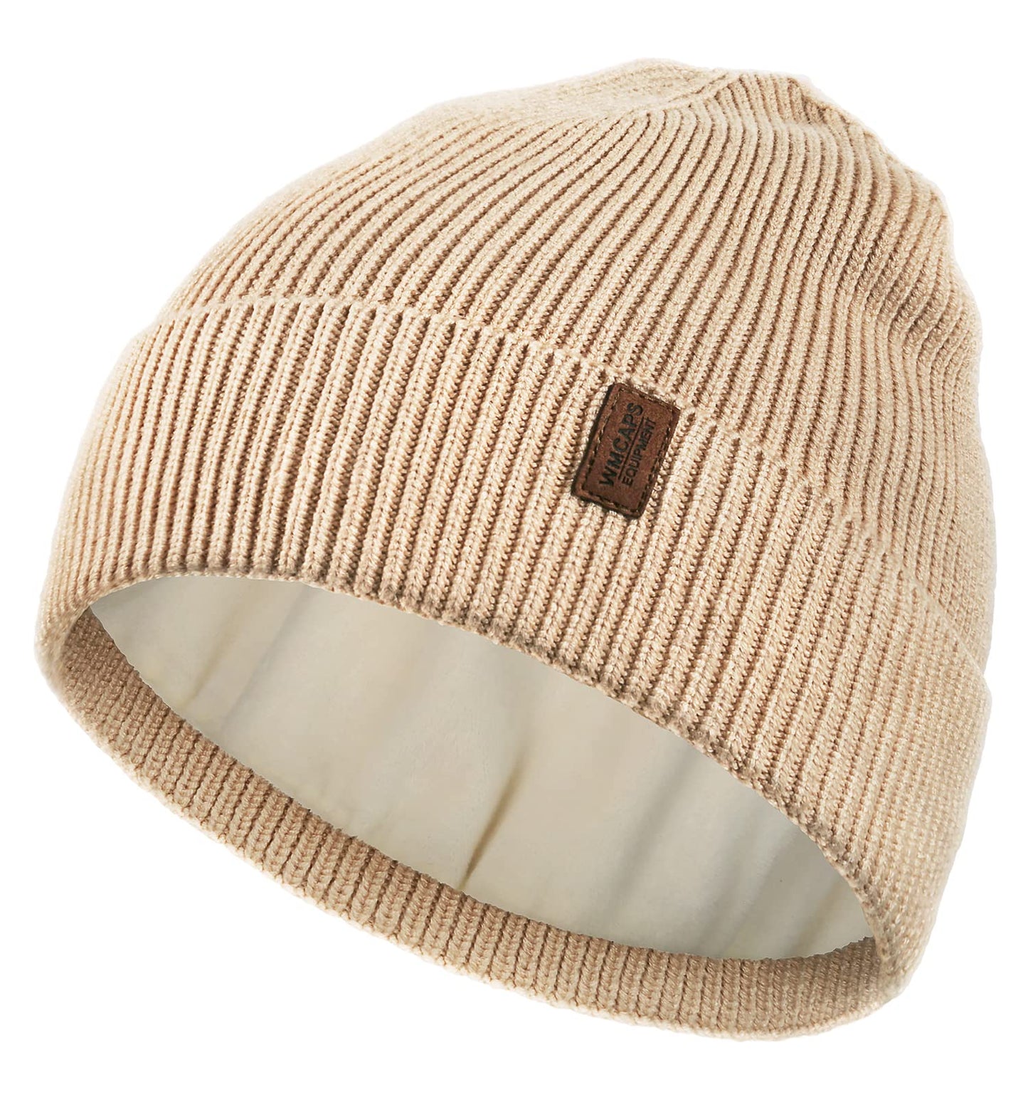 Wmcaps Beanie Mütze, Herren Winter Warme Unisex Wintermütze Strickmütze Dehnbare Weiche Wollmütze mit Bündchen und Dickem Warmem Futter Geschenk für Freundin männer Frauen