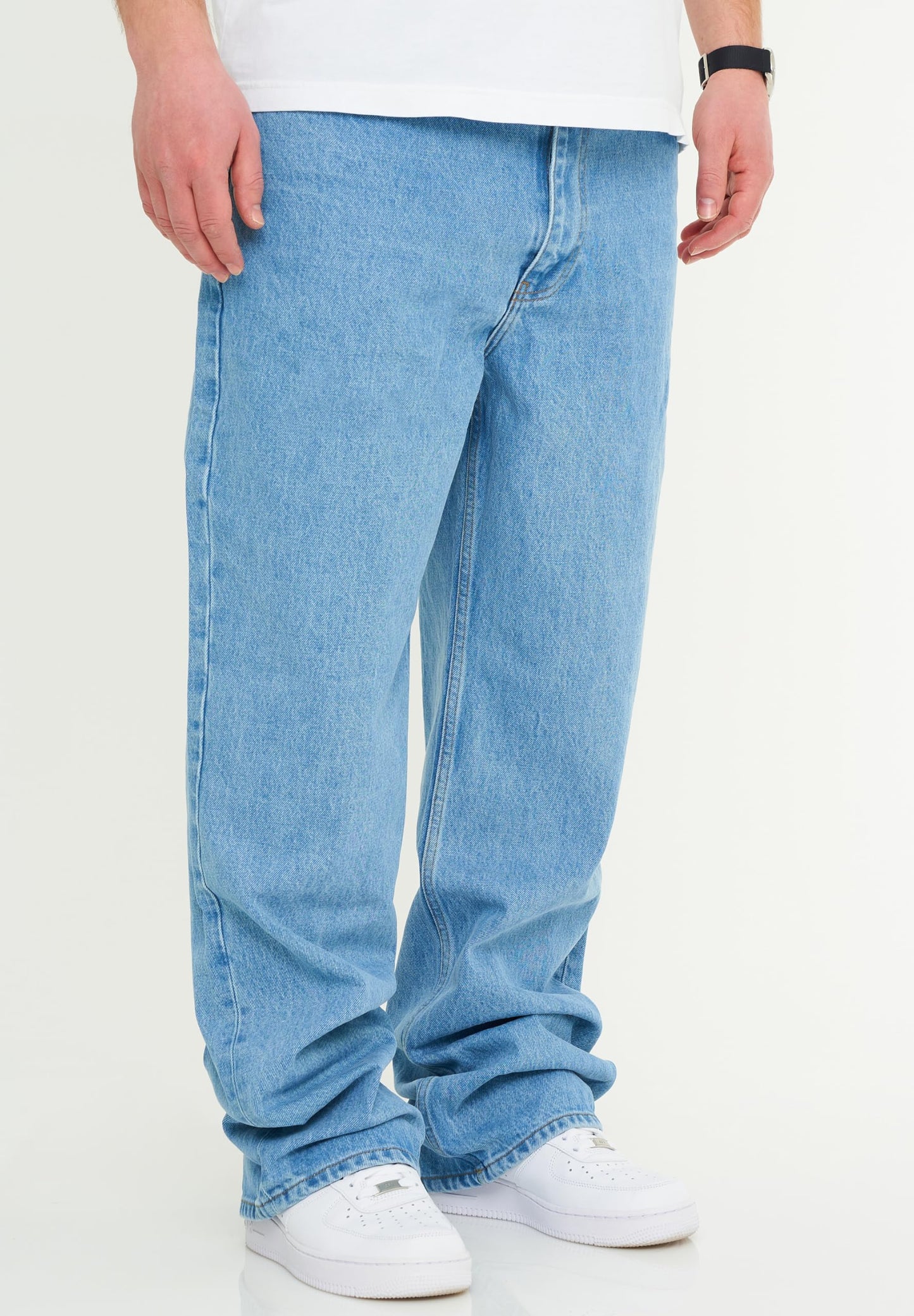 BEHYPE Men’s Loose-Fit Jeans – 100% Cotton Denim Baggy Pants