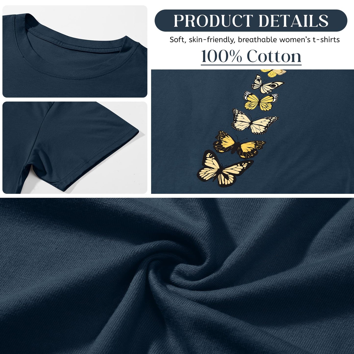 Women’s Oversized Butterfly Print T-Shirt