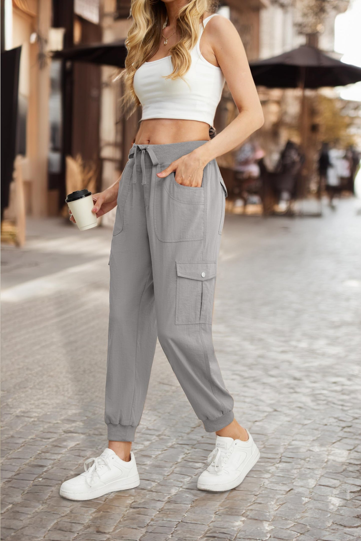 GRECERELLE Women’s Jogging Cargo Pants