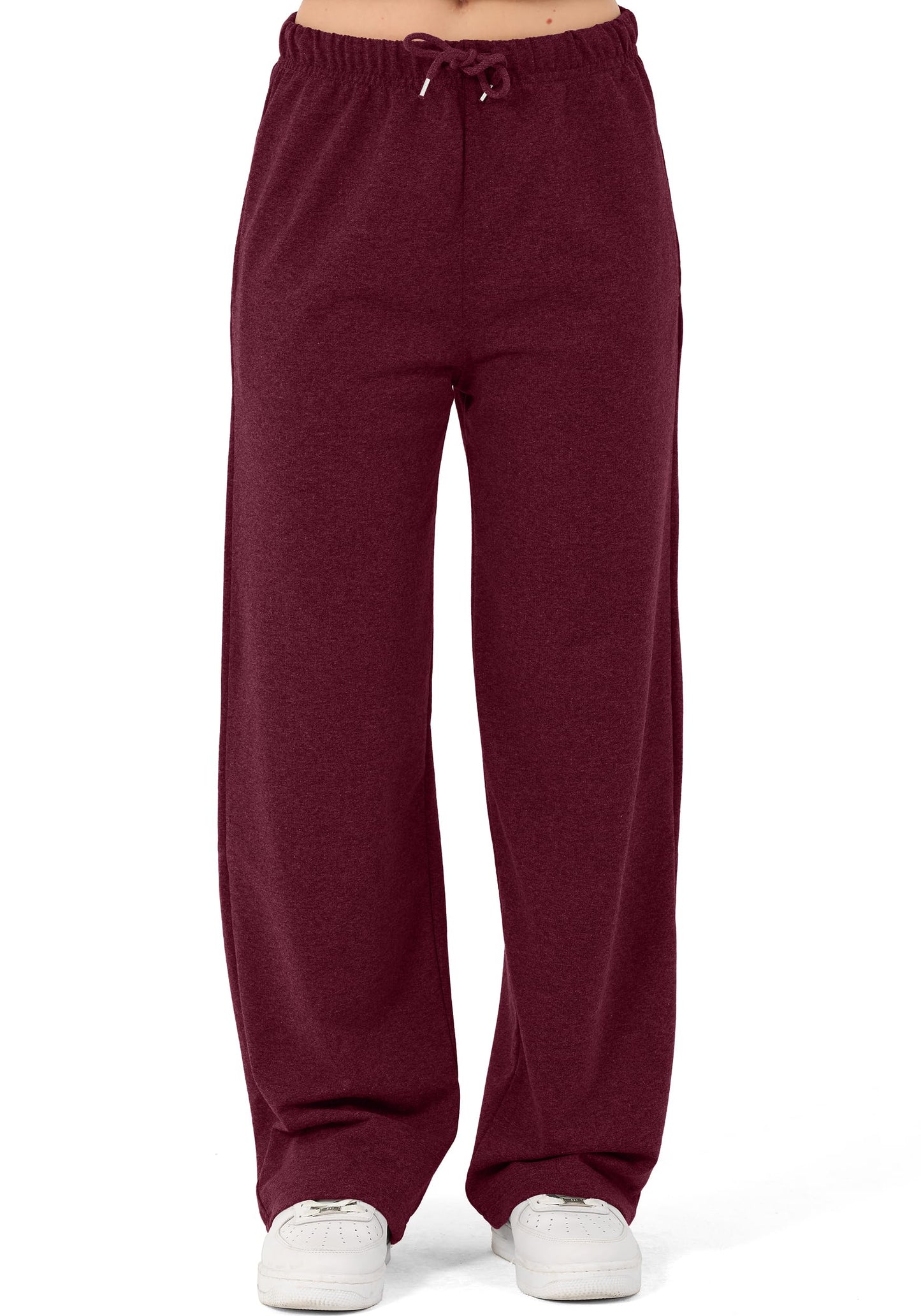 ROSS CAMP Women’s Jogging Pants – Wide Leg High Waist Cotton Sweatpants