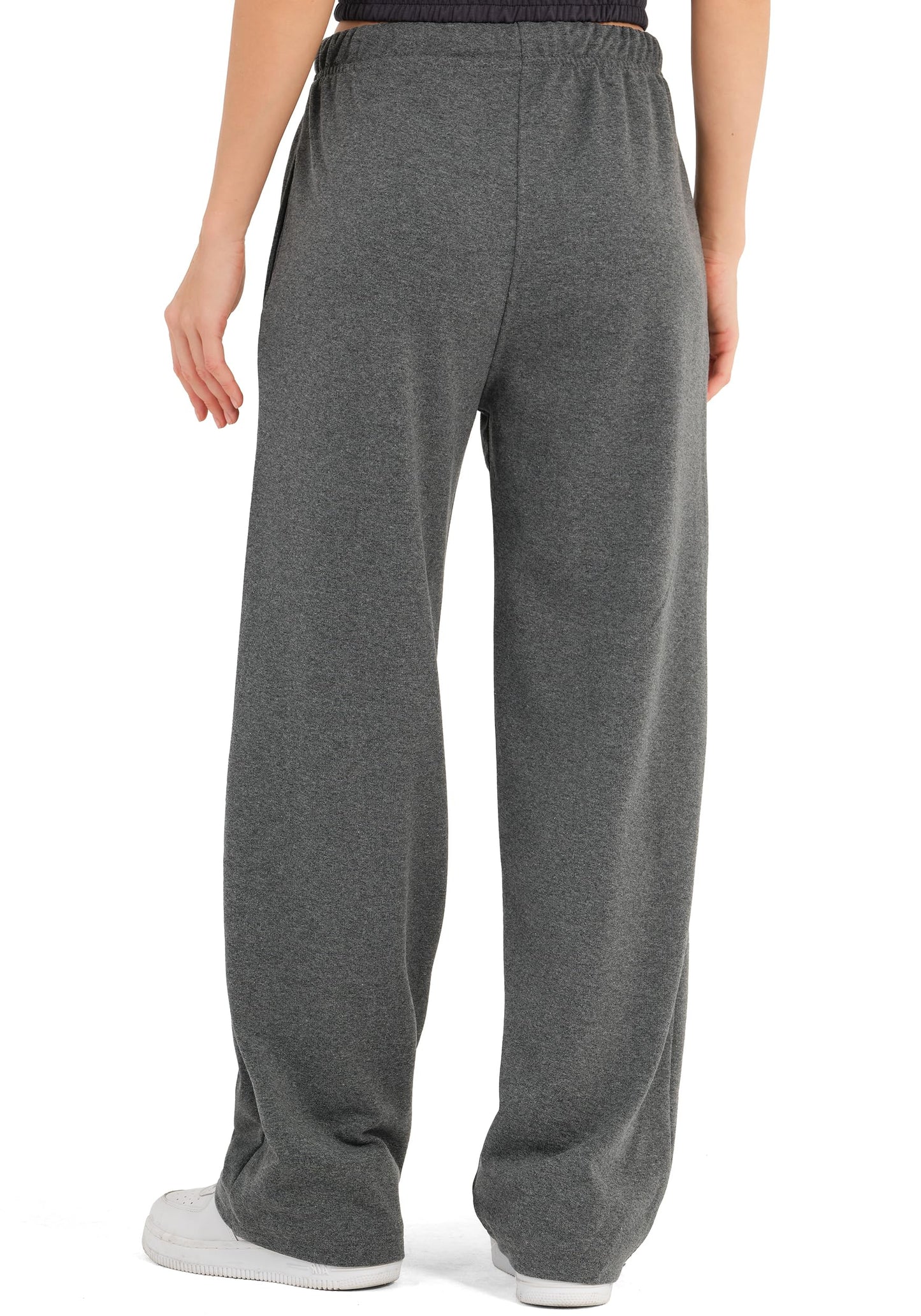 ROSS CAMP Women’s Jogging Pants – Wide Leg High Waist Cotton Sweatpants