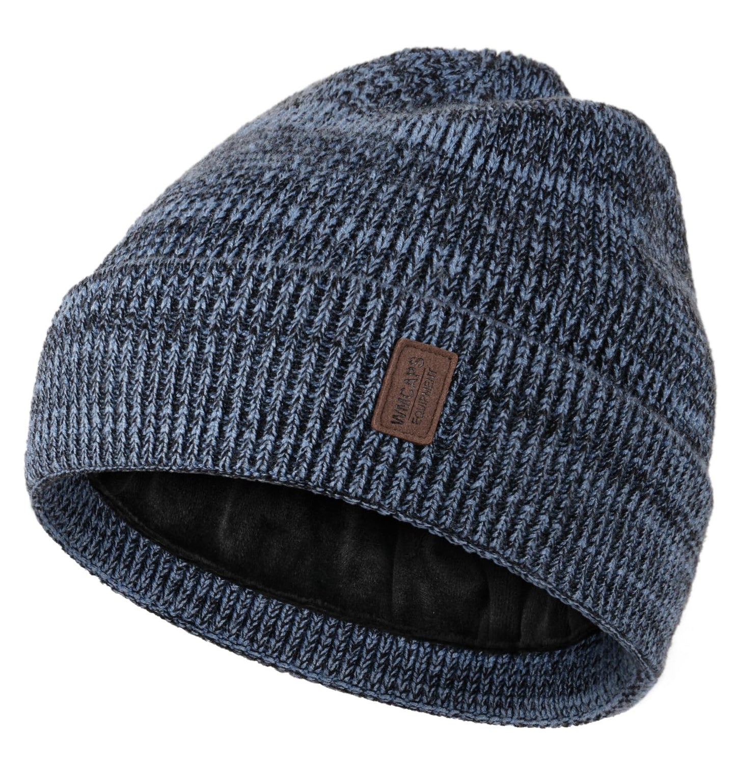 Wmcaps Beanie Mütze, Herren Winter Warme Unisex Wintermütze Strickmütze Dehnbare Weiche Wollmütze mit Bündchen und Dickem Warmem Futter Geschenk für Freundin männer Frauen