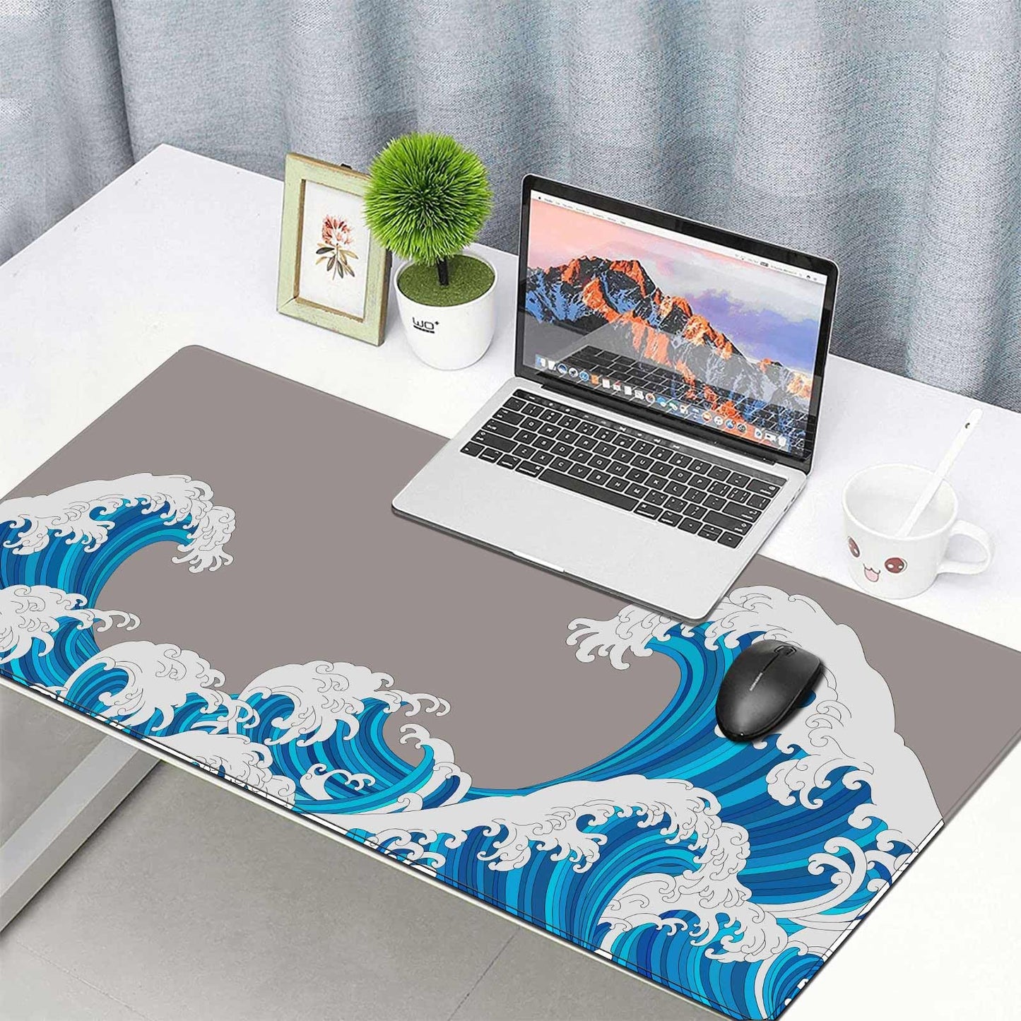 Anpollo Gaming Mouse Mat XXL 900 x 400 x 3 mm Non-Slip Desk Mat Table Mat Multifunctional Office Mouse Mat, Type 1
