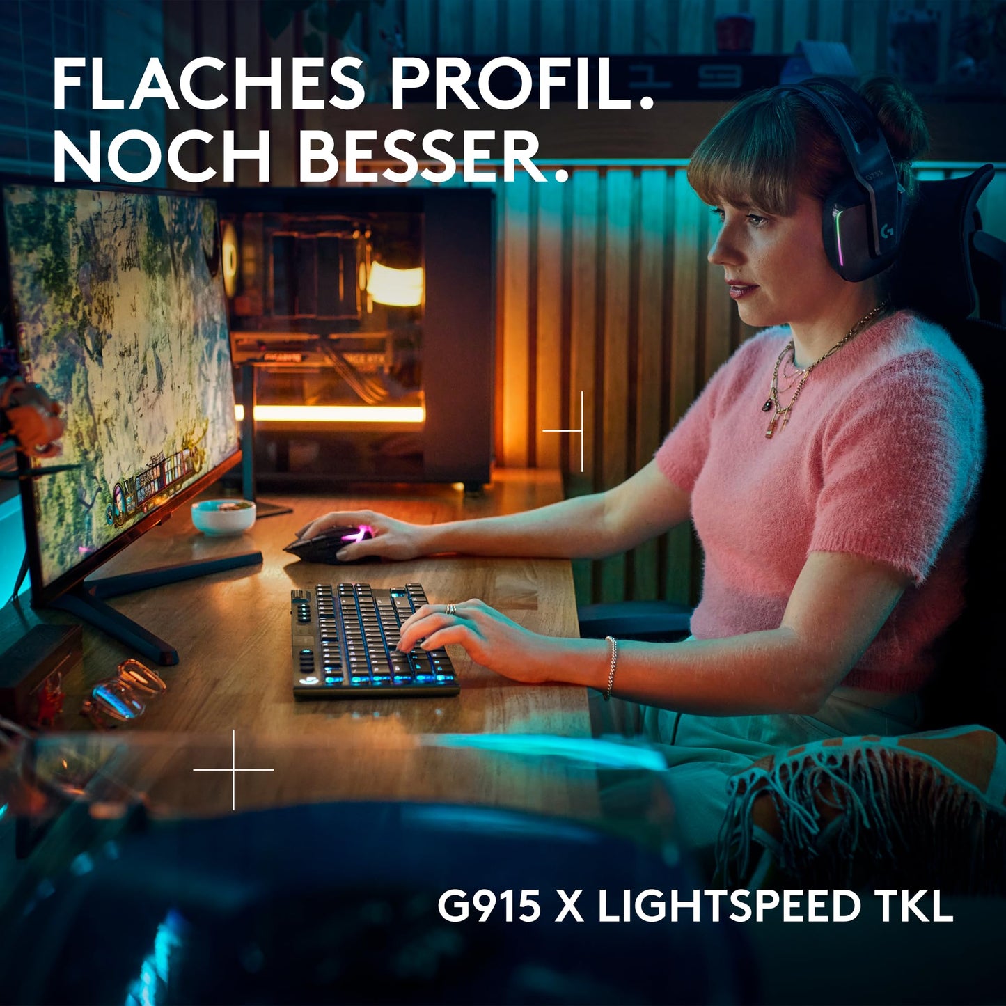 Logitech G502 X Kabelgebundene Gaming-Maus - LIGHTFORCE Hybrid optisch-mechanische Primärschalter, HERO 25K Gaming-Sensor, Kompatibel PC - macOS/Windows - Weiß