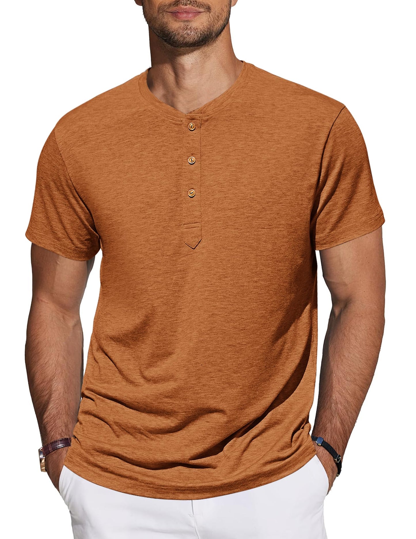 TARAINYA Men's Henley T-Shirt