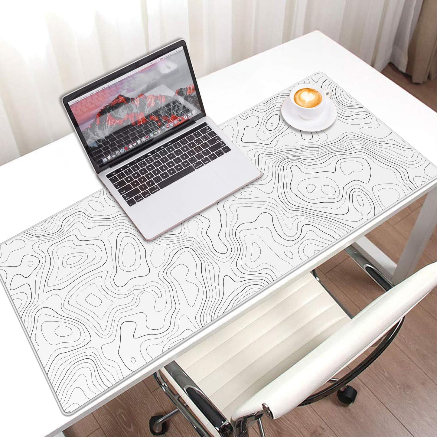 JIALONG Großes Mauspad mit Excel Tastaturkürzeln für Office, multifunktional, komfortabel Gaming Mousepad, Anti Rutsch Schreibtischunterlage für Büro und Zuhause 900x400mm
