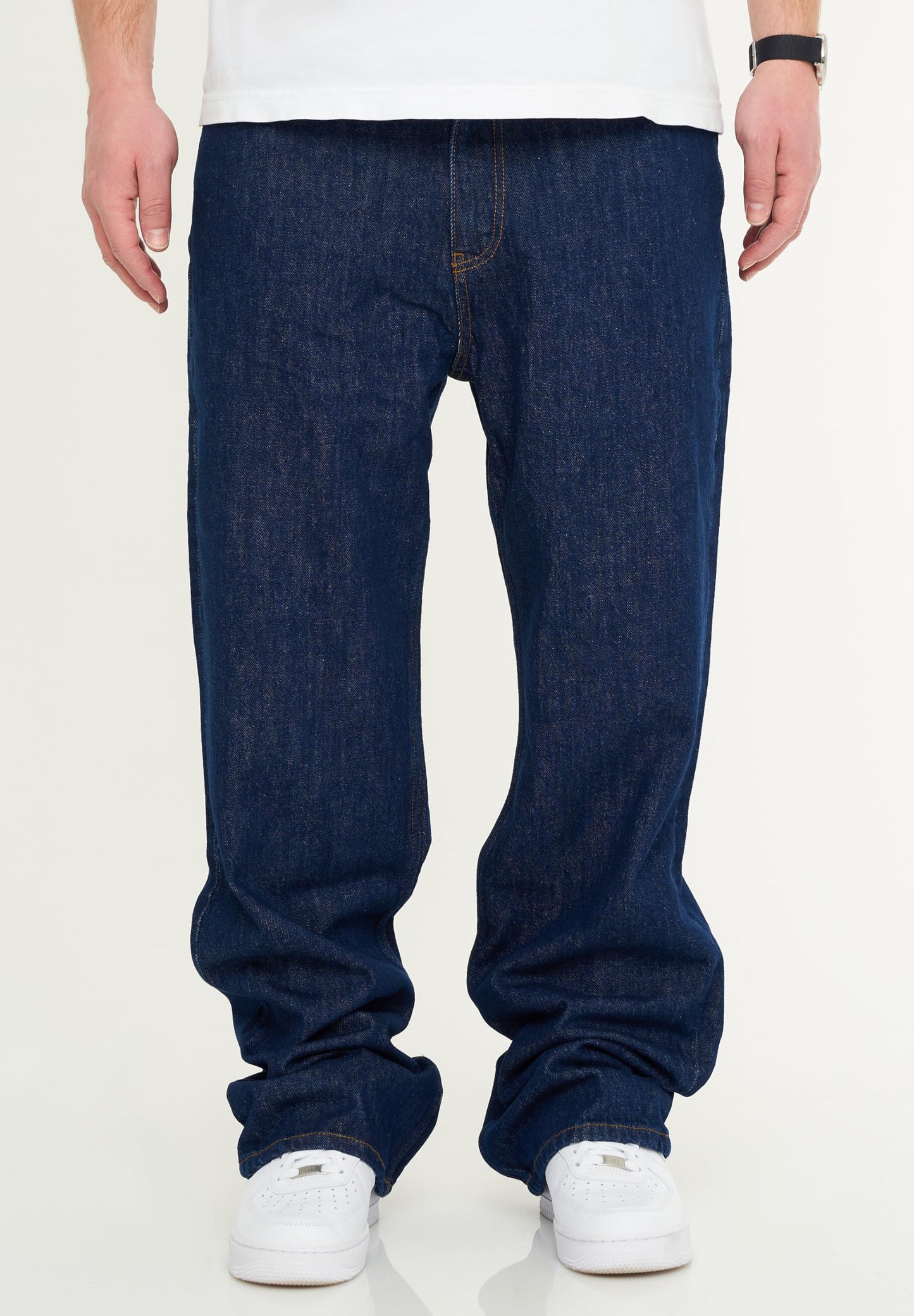 BEHYPE Men’s Loose-Fit Jeans – 100% Cotton Denim Baggy Pants