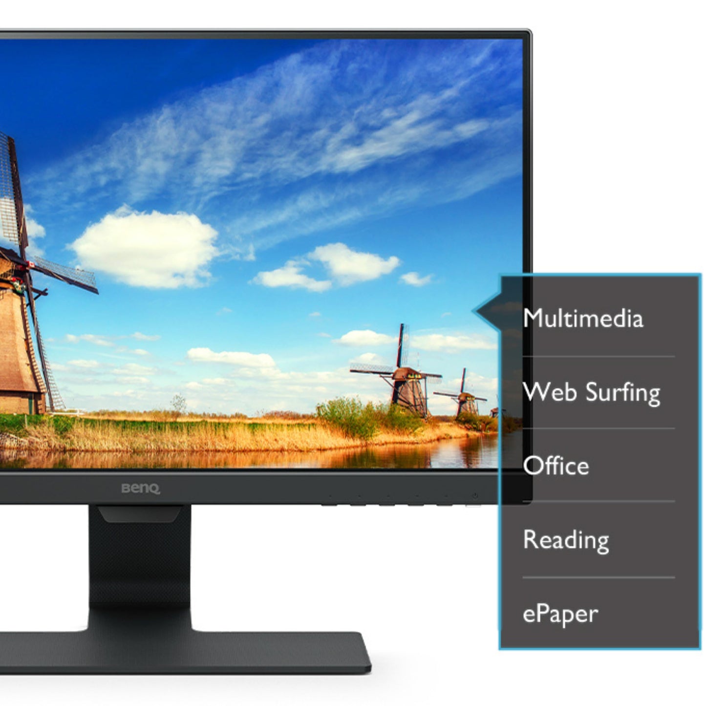BenQ GW2490E 24 Zoll Monitor, Gaming 100Hz, Full-HD, IPS, Eye-Care, HDMI, DP(British Plug )