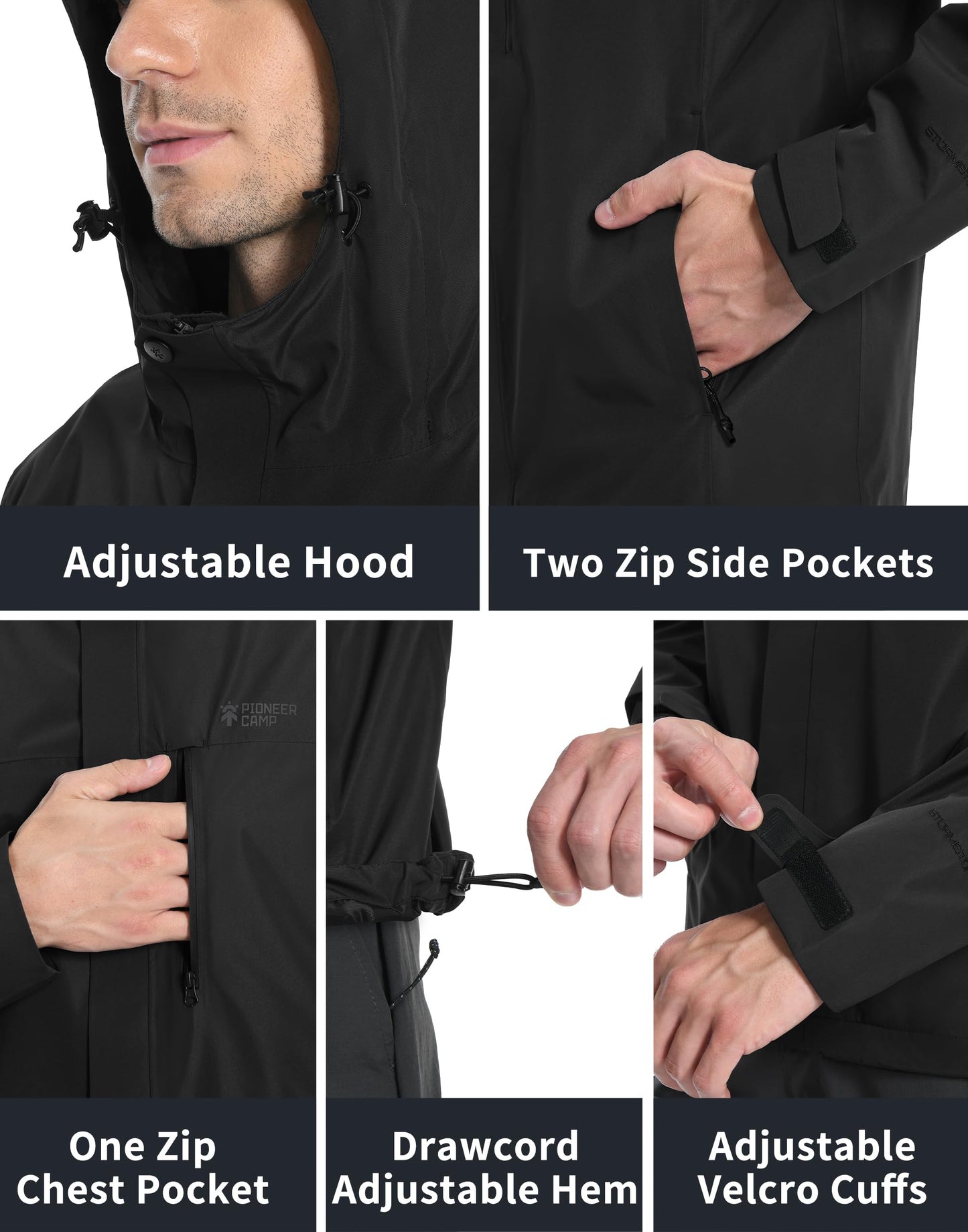 Pioneer Camp Men’s Waterproof Outdoor Jacket