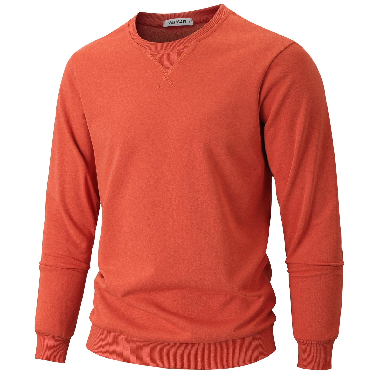 VEIISAR Men’s Basic Sweatshirt – Long Sleeve Crew Neck Pullover