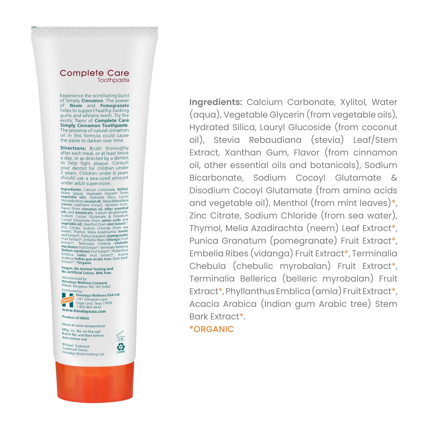 Himalaya Botanique Simply Mint Complete Care Toothpaste Refreshing Mint Flavour | Strong Teeth | Healthy Gums | Fresh Breath - 150g