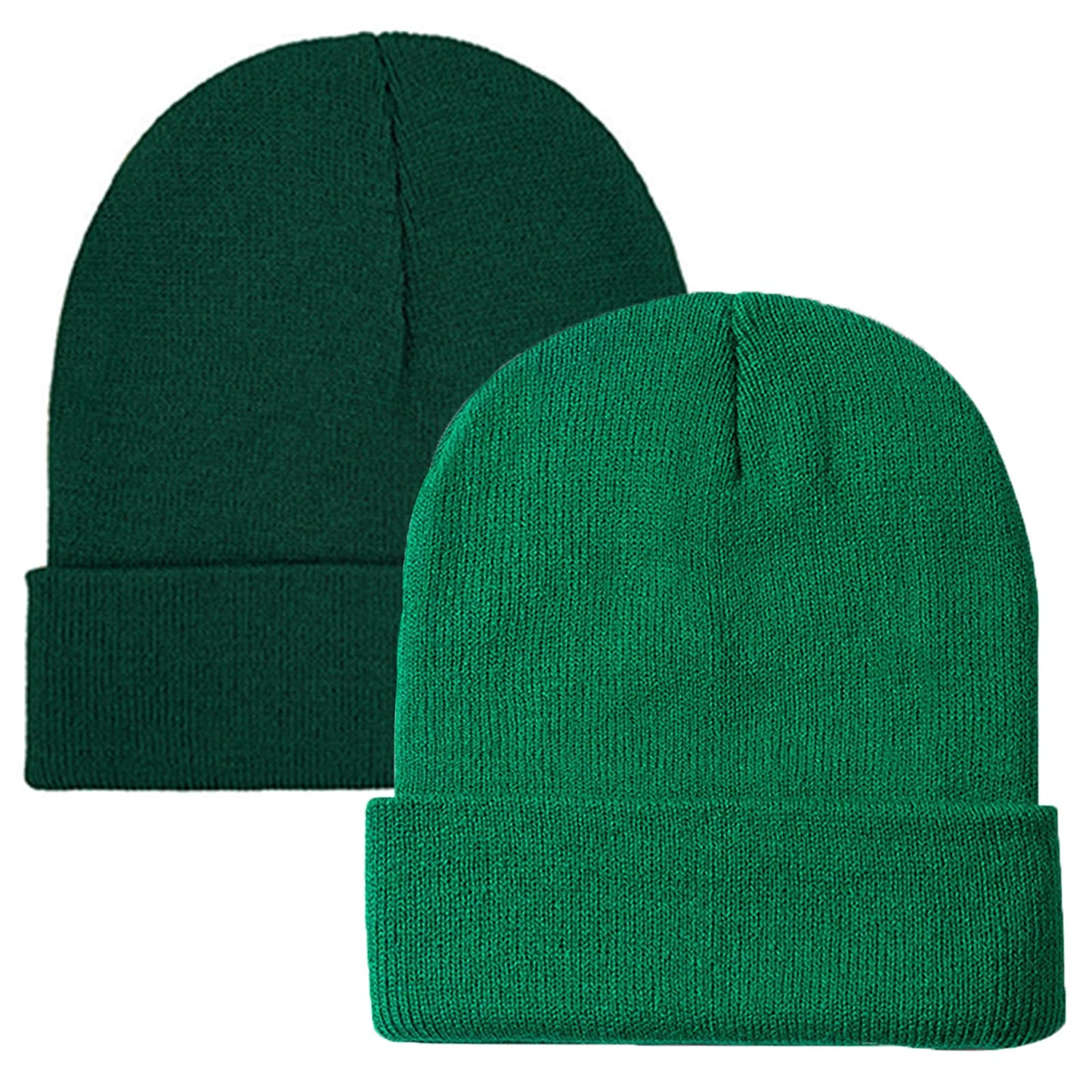 ZOORON 1&2 Pack Beanie for Men Women Slouchy Beanie Hats Winter Knit Caps Soft Ski Hat Unisex
