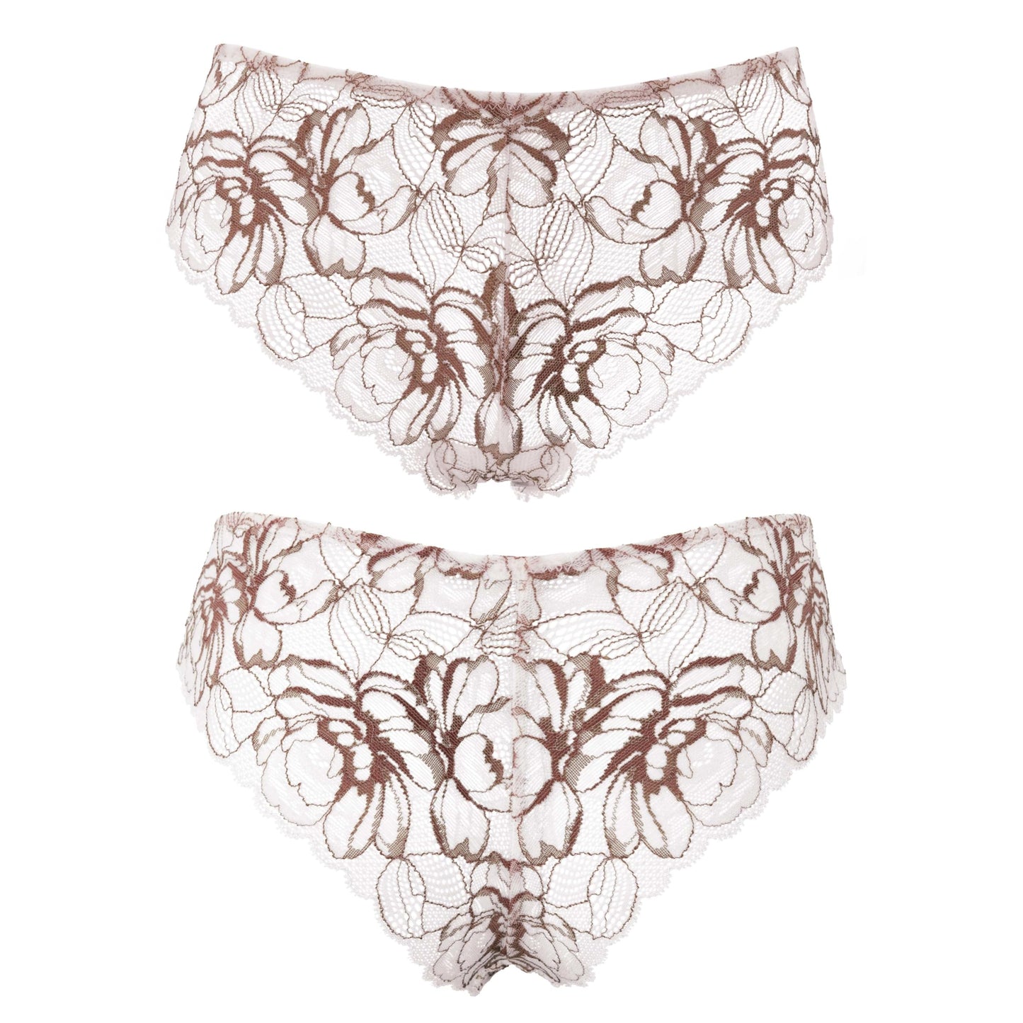 Curve Muse Women's Thong Hipster Underwear Sexy Comfortable - Pack of 2