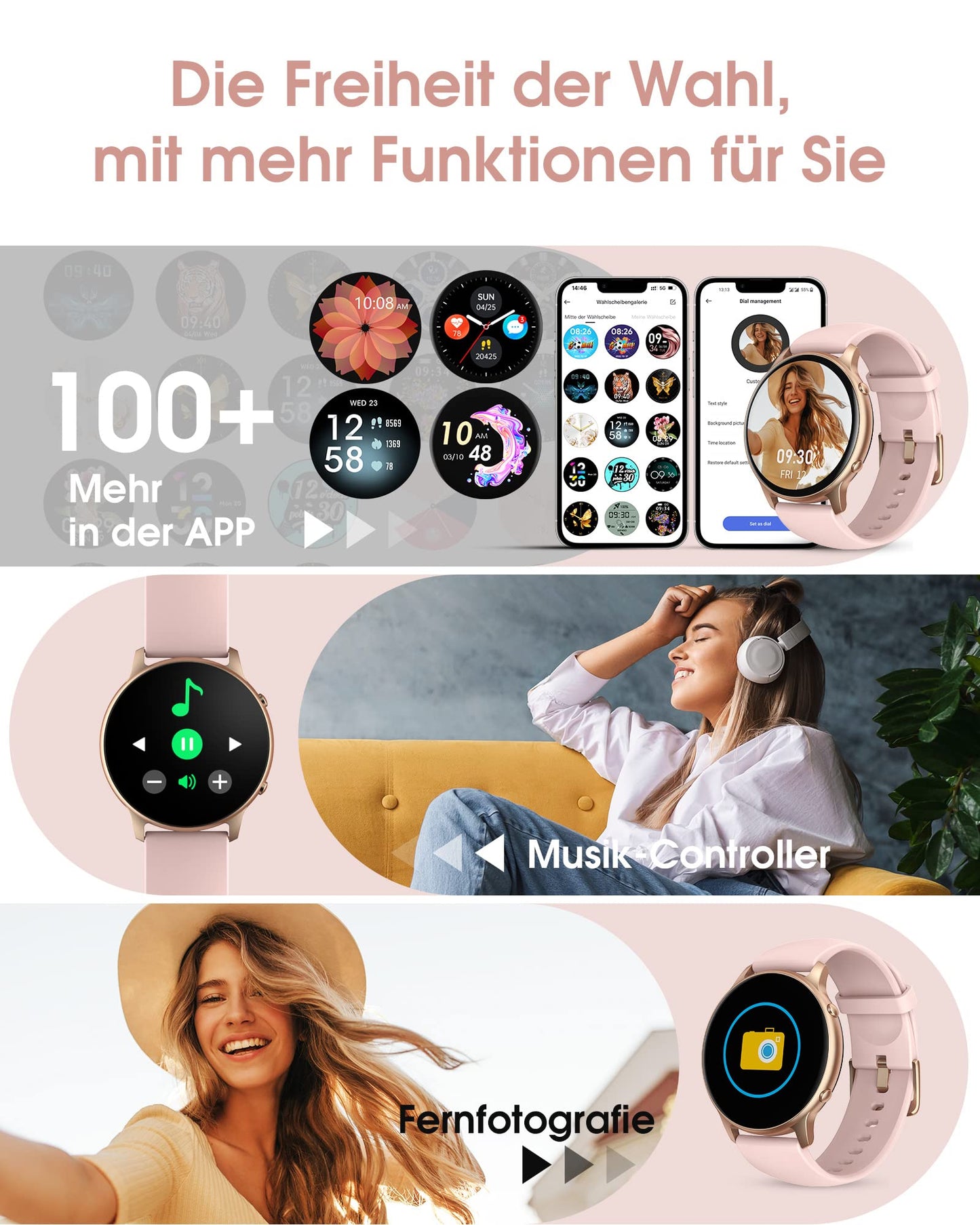 TUYOMA Smartwatch Herren mit Telefonfunktion - 1.91" Smart Watch IP68 Wasserdicht,24h Herzfrequenz, SpO2, Schlafmonitor,SchrittzäHler,112+ Sportarten,Spiele,Kompatibel mit Android IOS