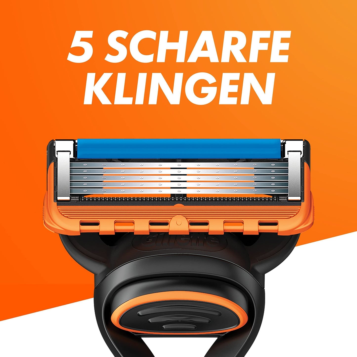 Gillette Fusion5 Rasierer für Männer, ein Gillette Rasierer, 11 Ersatzklingen, mit Gleitstreifen für eine gründliche Rasur