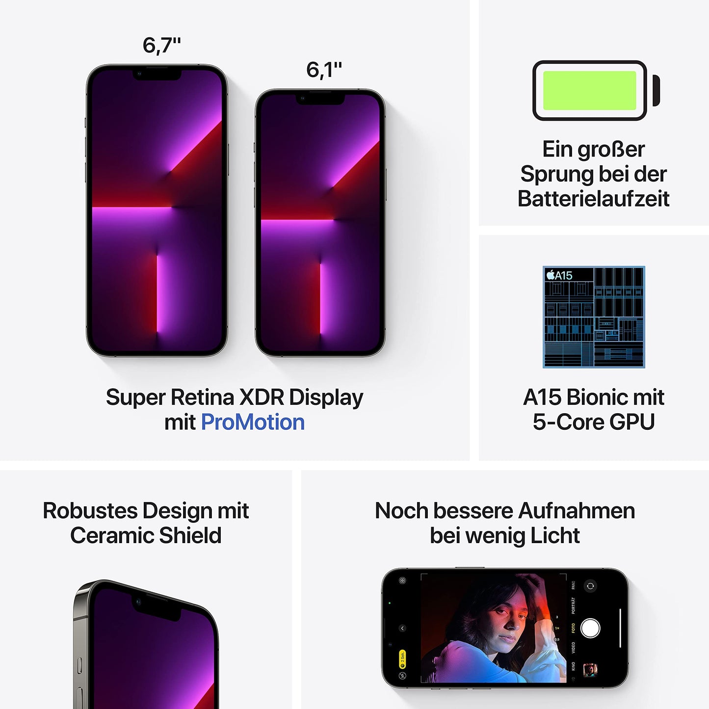 Apple iPhone 13 Pro Max - 6.7" Super Retina XDR - A15 Bionic