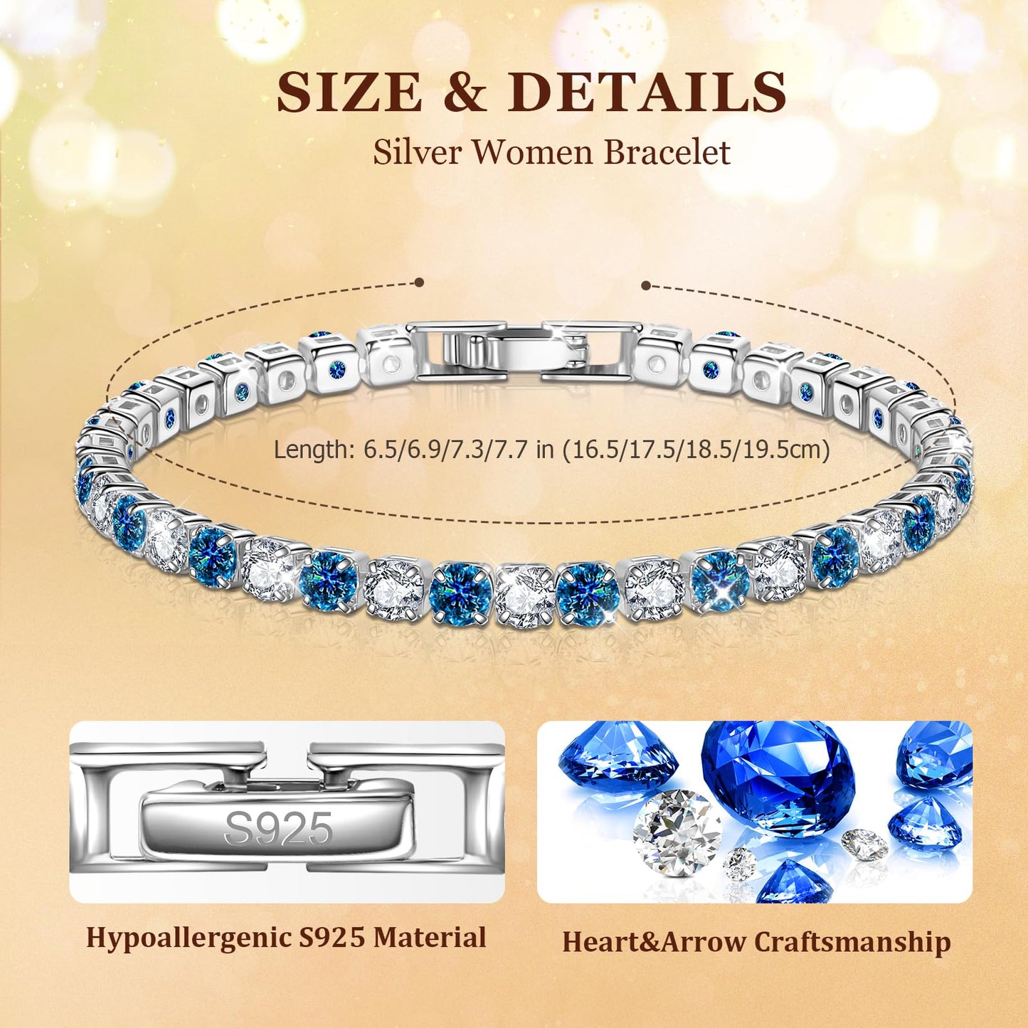 Fée 5A Zirconia Tennis Bracelet for Women