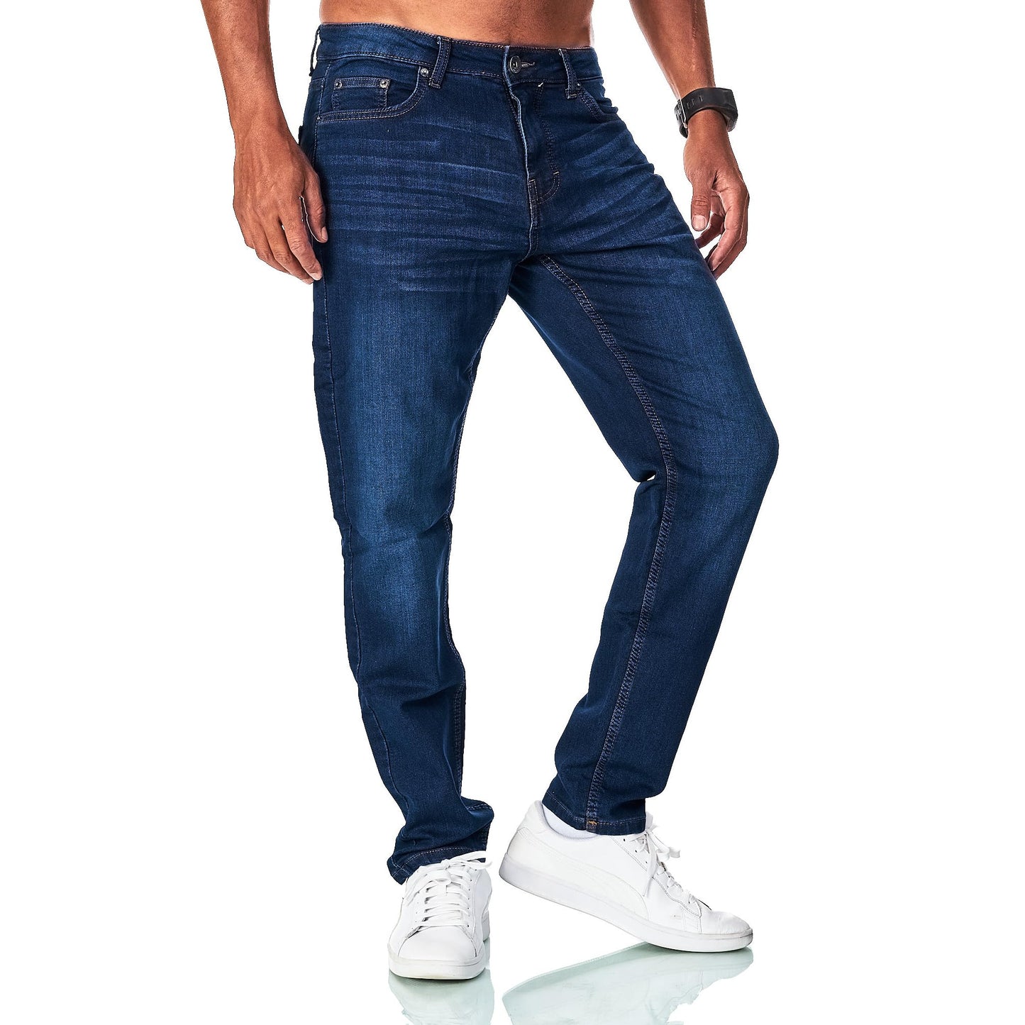 JEEL Men’s Sweat Jeans – Regular Fit Straight Cut