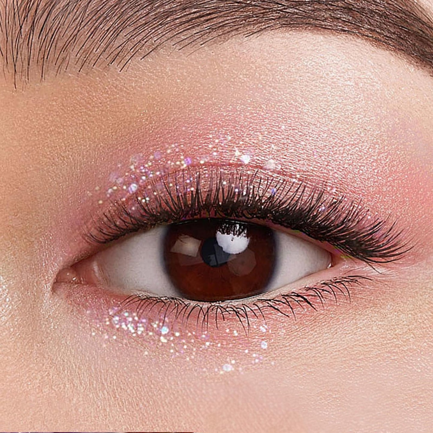 Lilbitty Nude Brown Eyeshadow Palette – Rose Gold & Dark Brown Bronze Highly Pigmented Long-Lasting Cream Eyeshadow for Brown Eyes