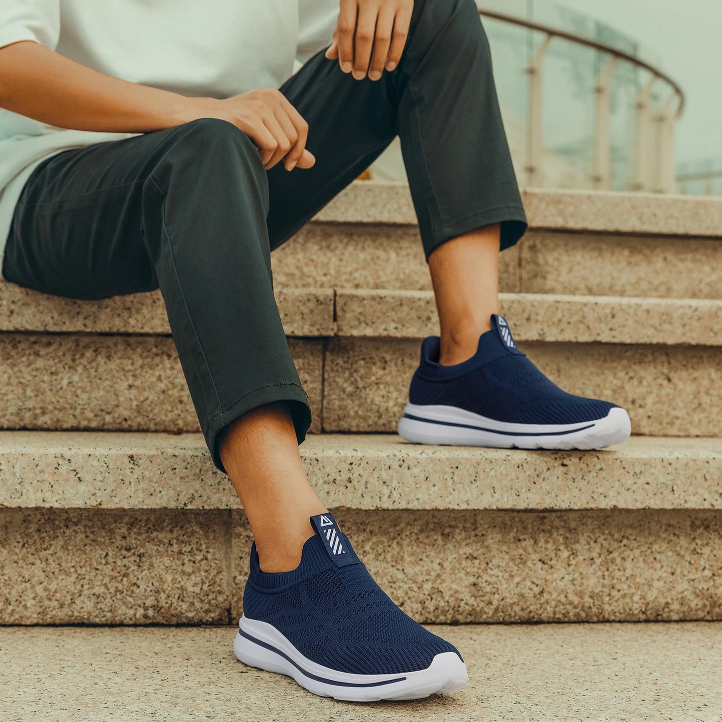 ODCKOI Men’s Slip-On Sneakers – Hands-Free, Lightweight & Training Shoes
