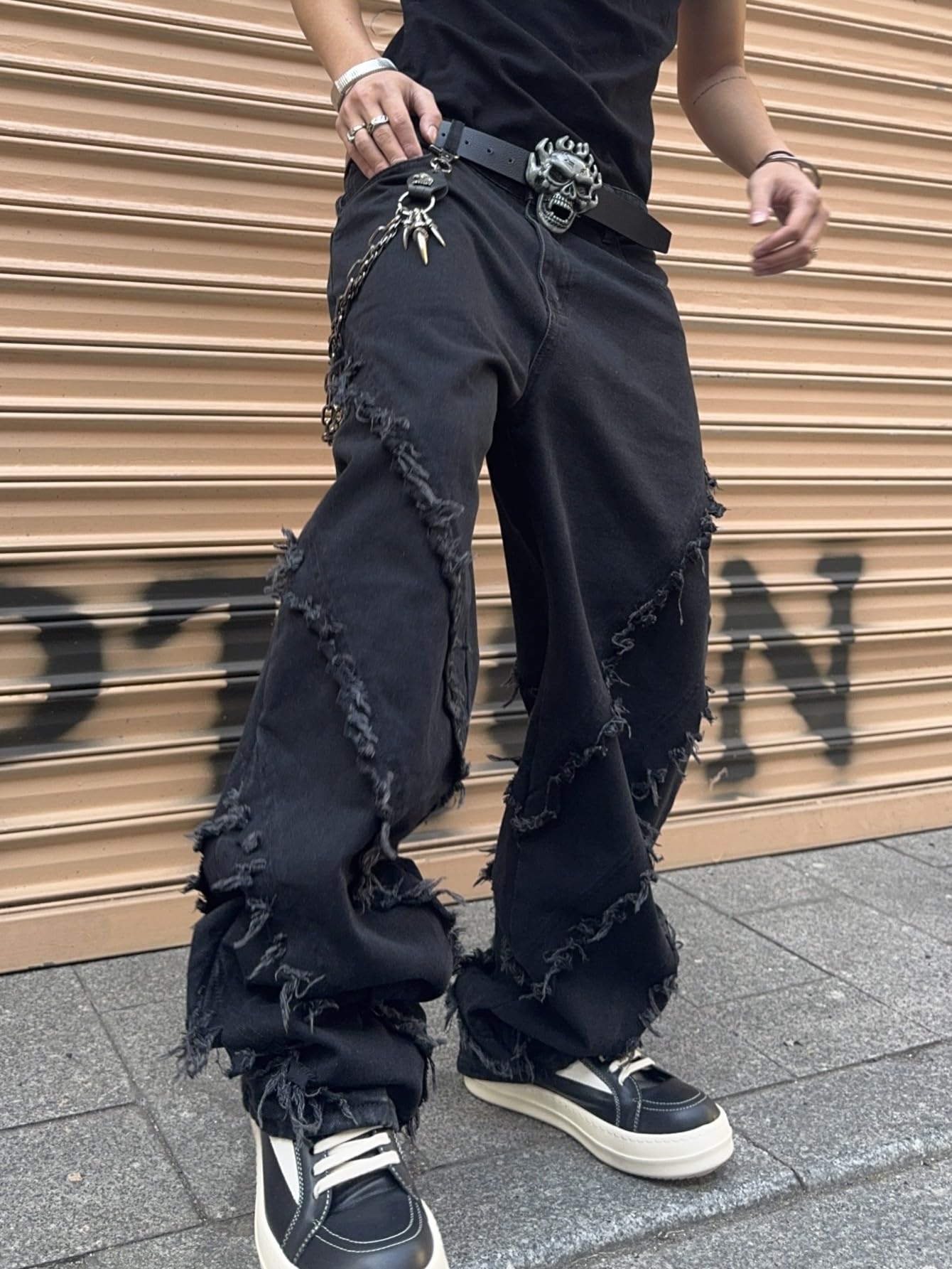 Zewool Men’s Baggy Jeans Y2K Hip Hop Skater Jeans