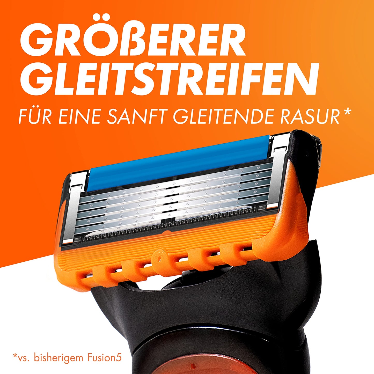 Gillette Fusion5 Rasierer für Männer, ein Gillette Rasierer, 11 Ersatzklingen, mit Gleitstreifen für eine gründliche Rasur