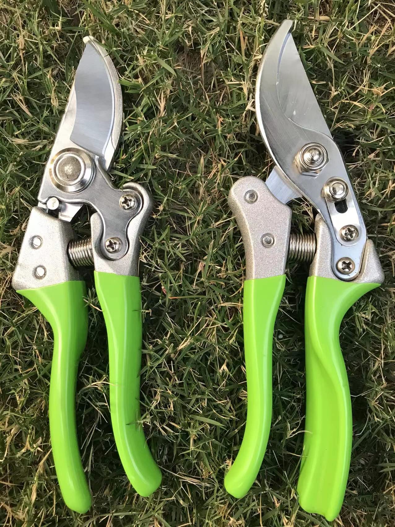 Horsvill Gartenschere, Gartenschere für die Gartenarbeit Heavy Duty, Japanische Gartenschere mit SK4-Stahl, Gartenschere für den Außenbereich, Bypass-Gartenschere, Heckenschere, Baumtrimmer (Grün)