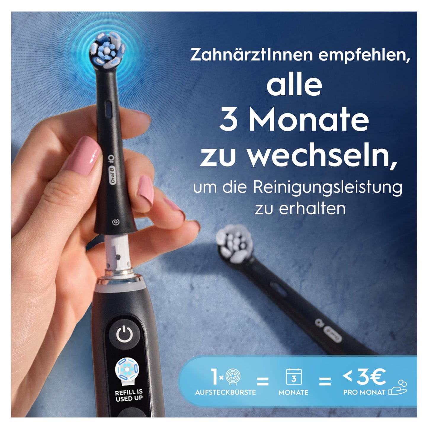 Oral-B iO Ultimative Reinigung Aufsteckbürsten für elektrische Zahnbürste, 10 Stück, ultimative Zahnreinigung, Zahnbürstenaufsatz für Oral-B Zahnbürsten, briefkastenfähige Verpackung, schwarz