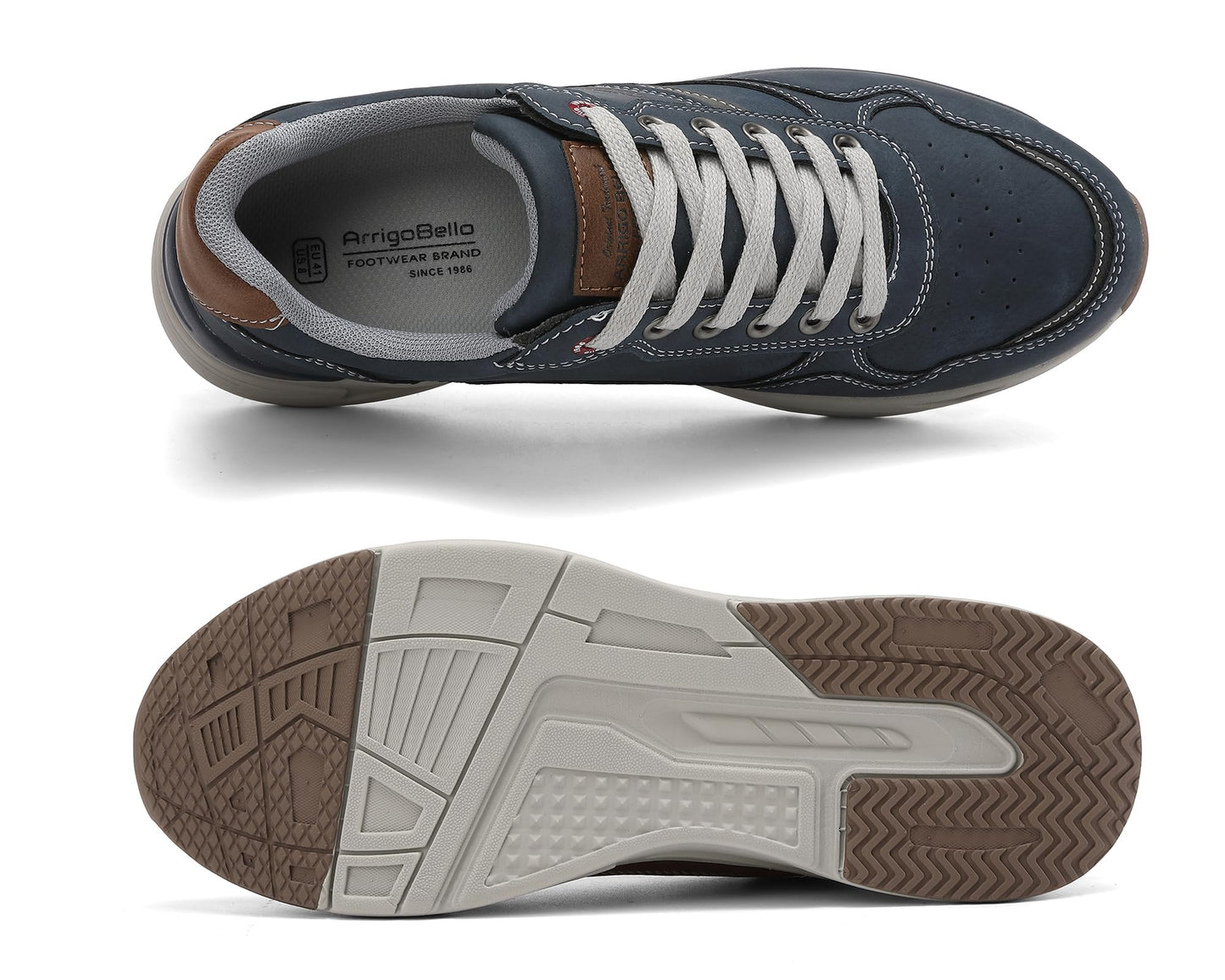 ARRIGO BELLO Men’s Lightweight Sneakers – Breathable Walking & Outdoor Sports Shoes