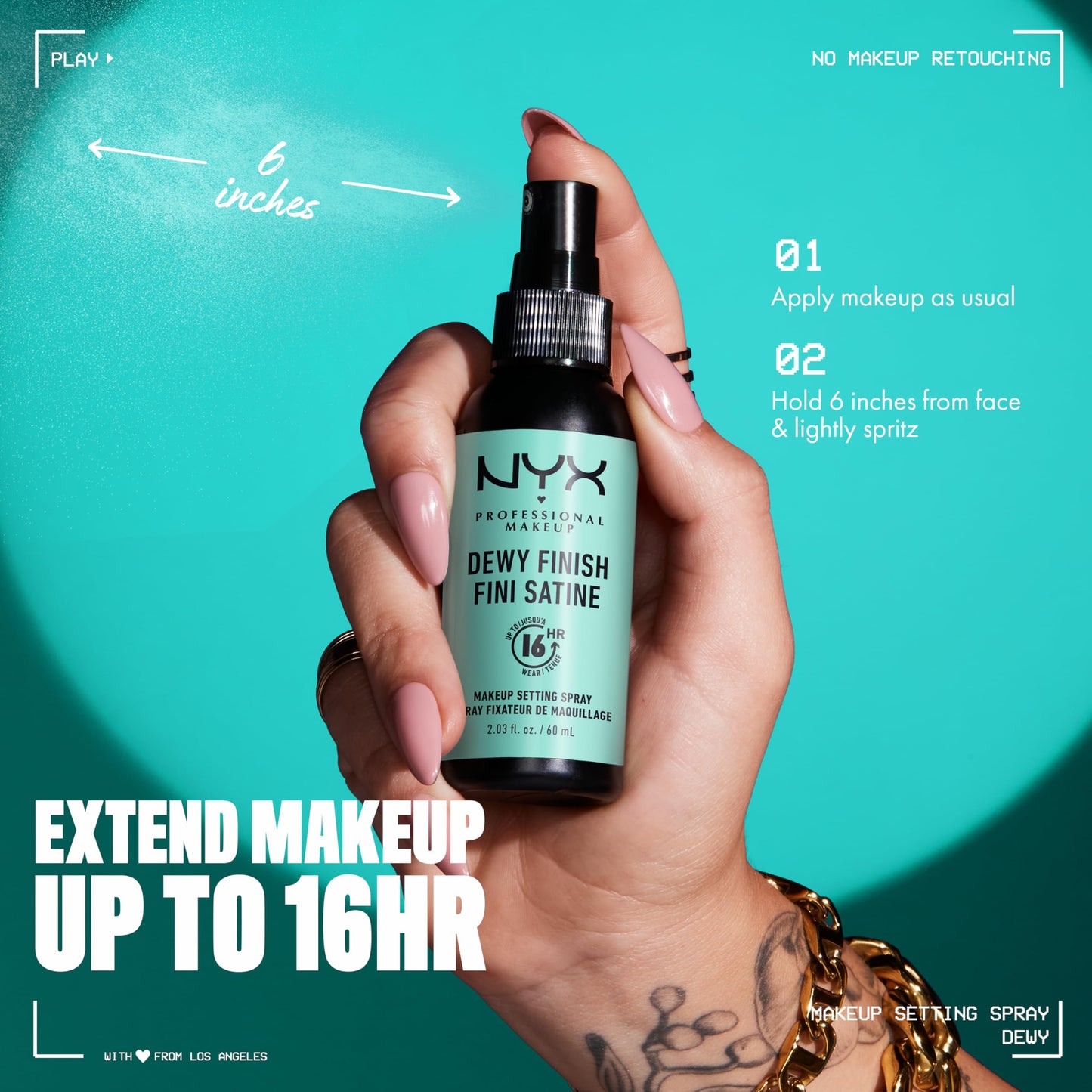 NYX Professional Makeup Setting Spray – Dewy Finish